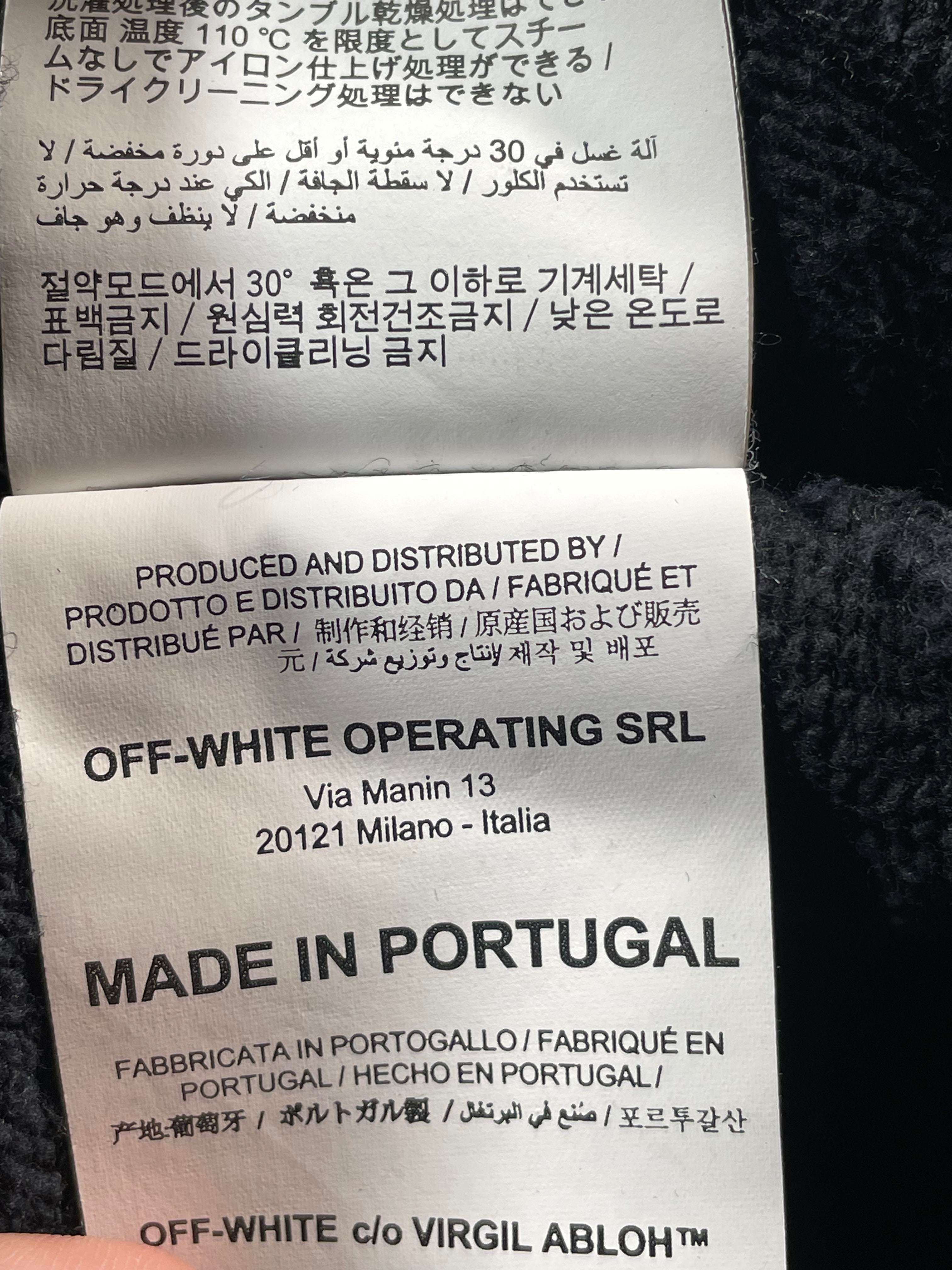 Off White Classic Logo Black Hoodie