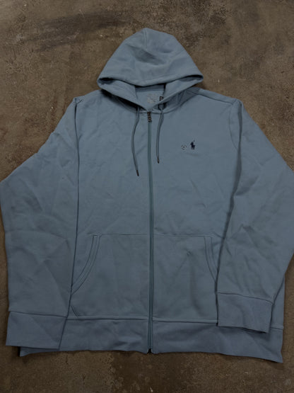 Polo Zip Up Baby Blue New With Tags XXL