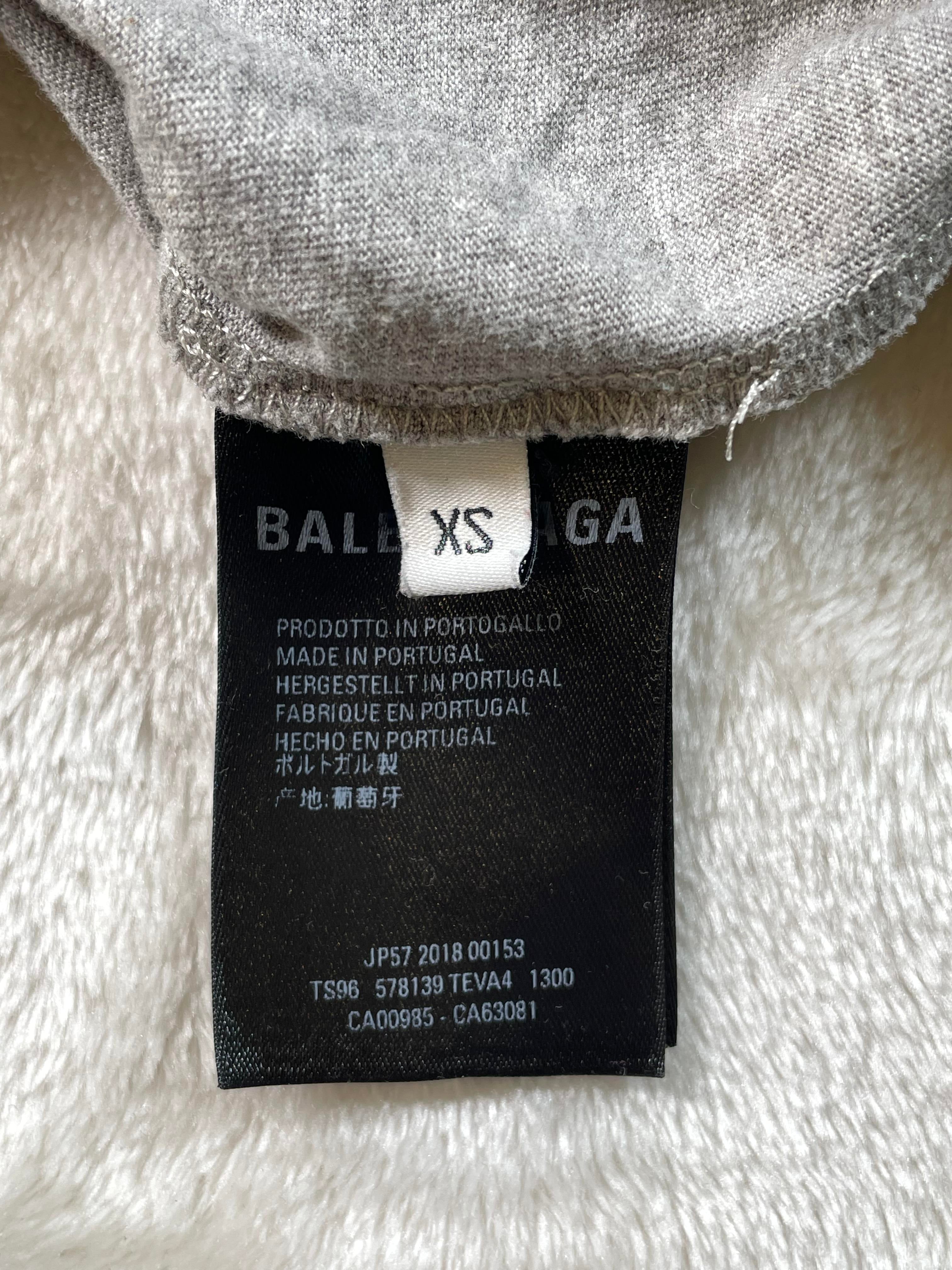 Balenciaga All Over Grey Tee