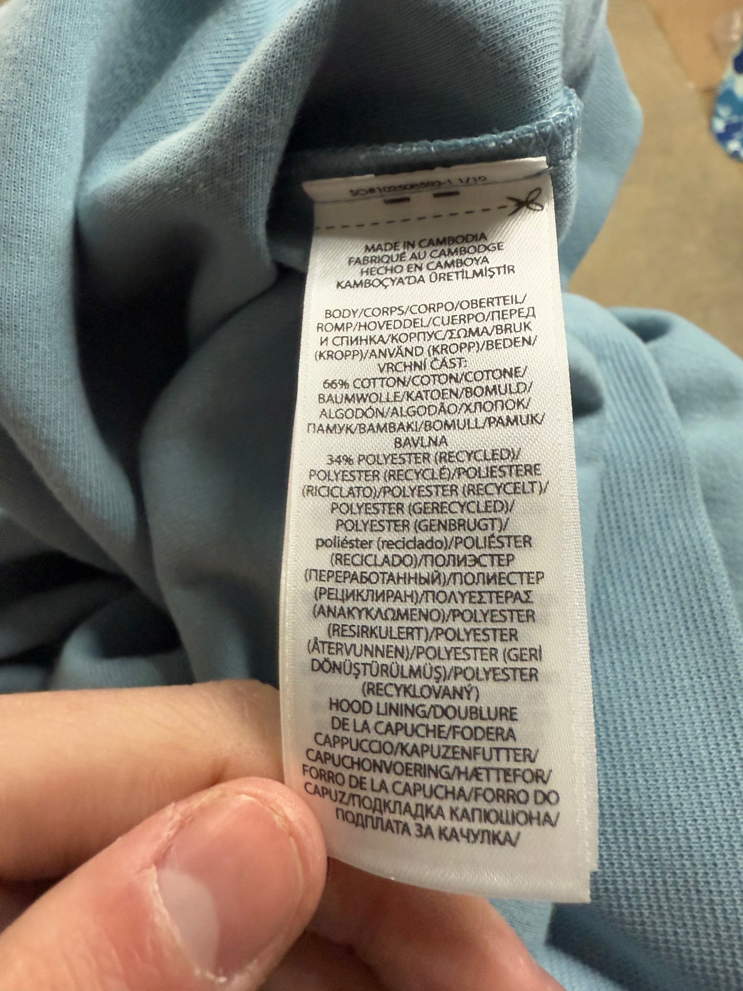 Polo Zip Up Baby Blue New With Tags XXL