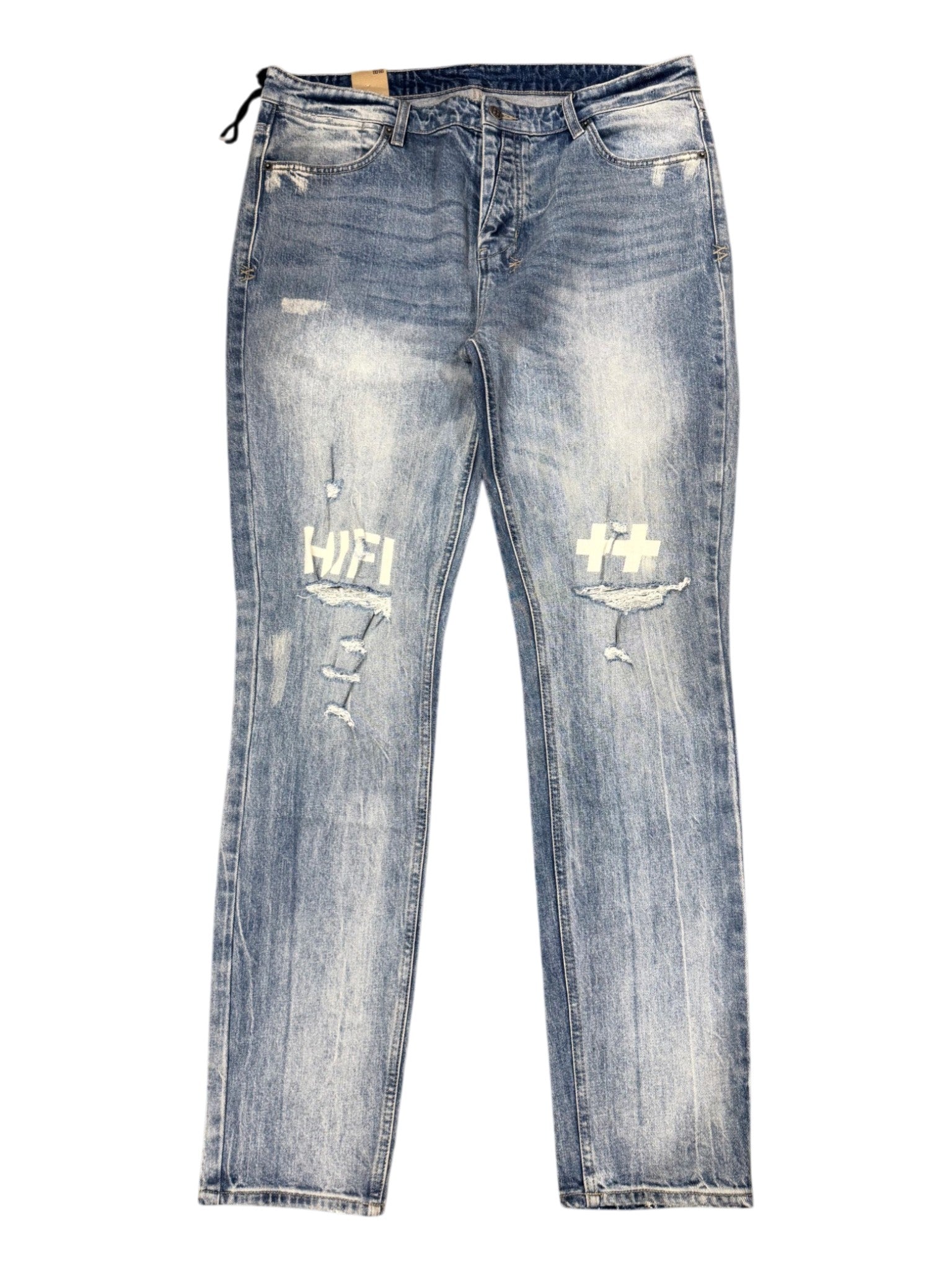 Ksubi HIFI Ripped Light Wash Jeans