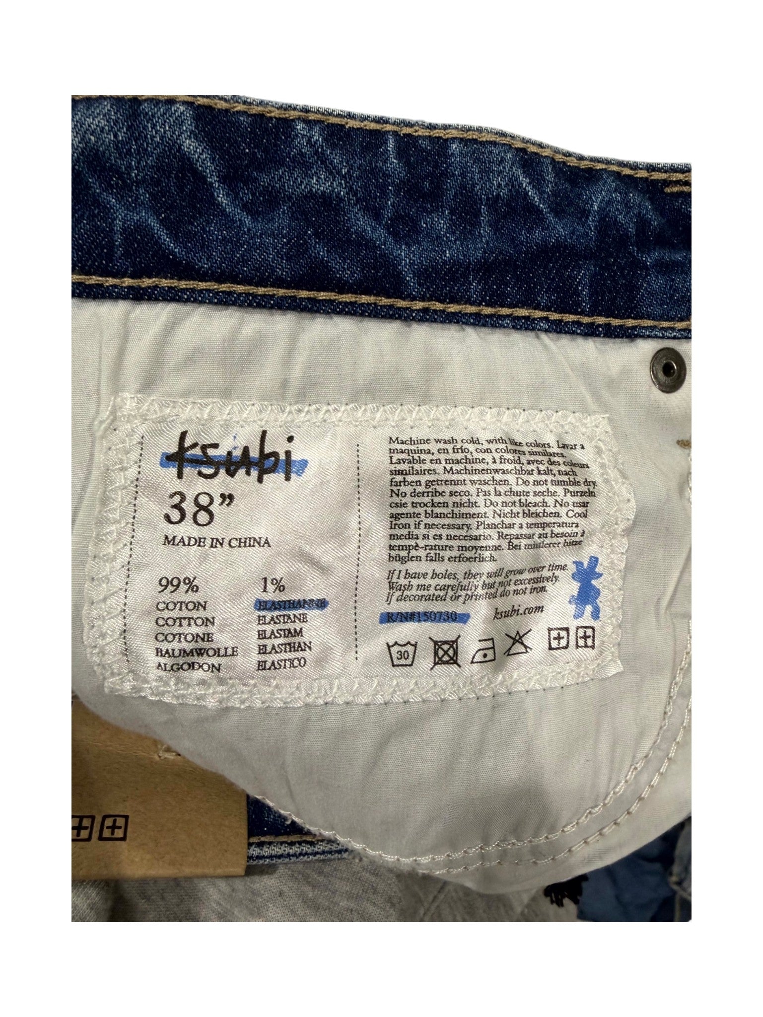 Ksubi HIFI Ripped Light Wash Jeans