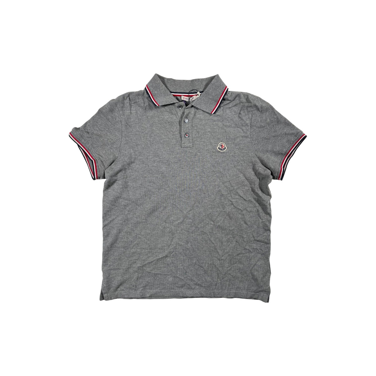 Moncler Grey Polo Shirt