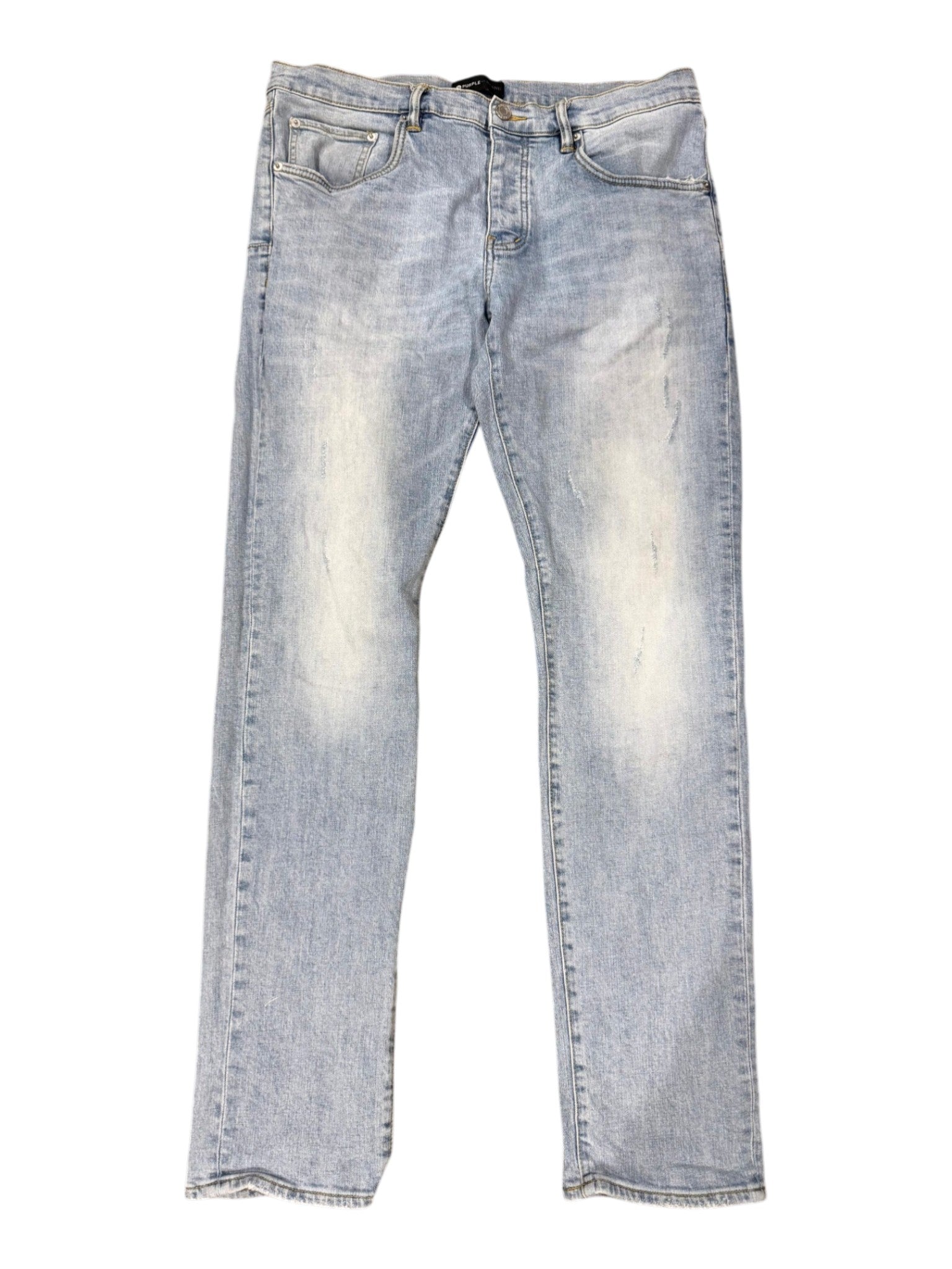 Purple Brand Plain Light Wash Jeans