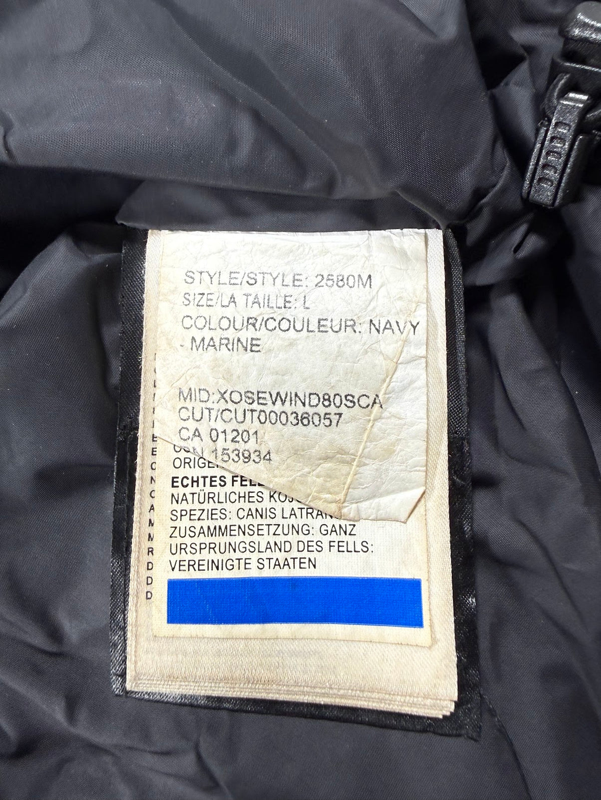 Canada Goose Navy & Red Parka