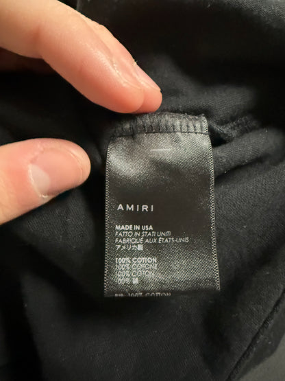 Amiri Tee Black Red Palm Medium Used