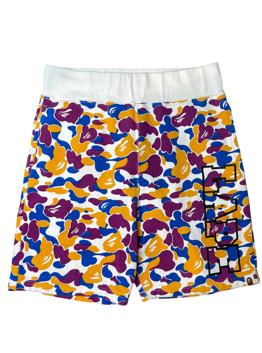 Bape Orange Blue & Purple Shorts