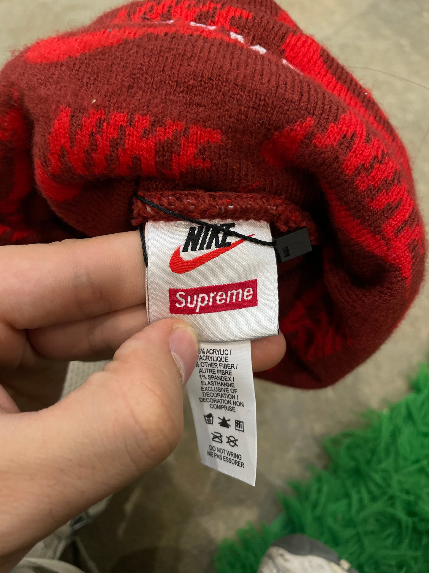 Supreme Nike Beanie Red OS Used