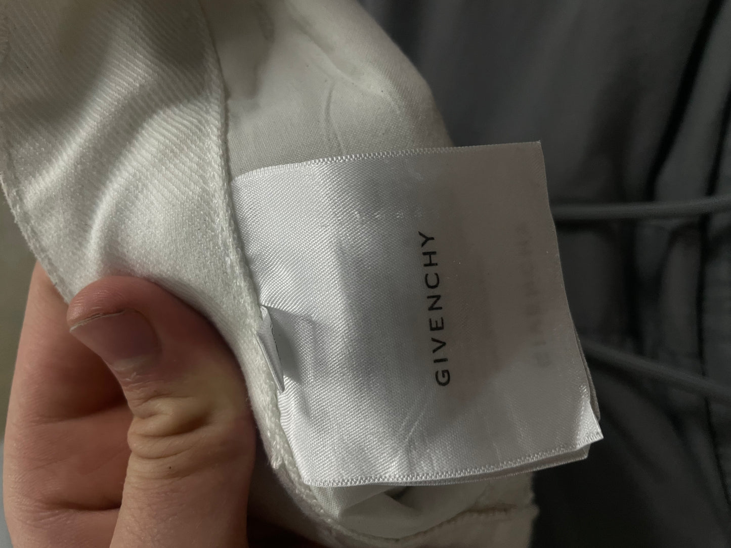 Givenchy Jeans White Silver Used 31