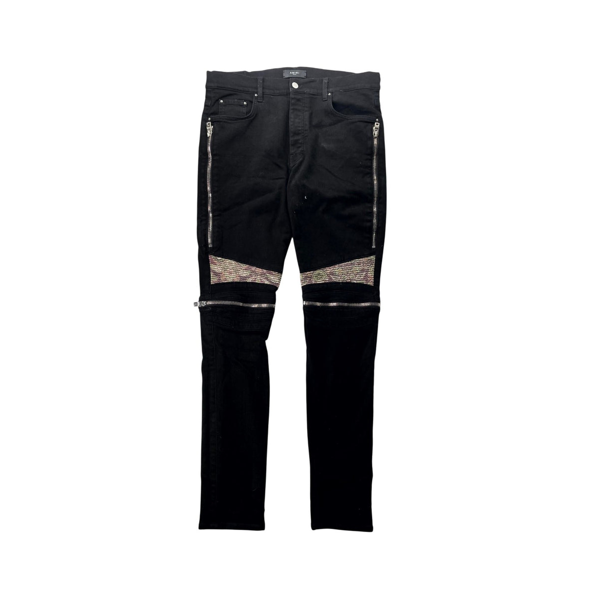 Amiri "MX2" Floral Black, Green & Brown Jeans