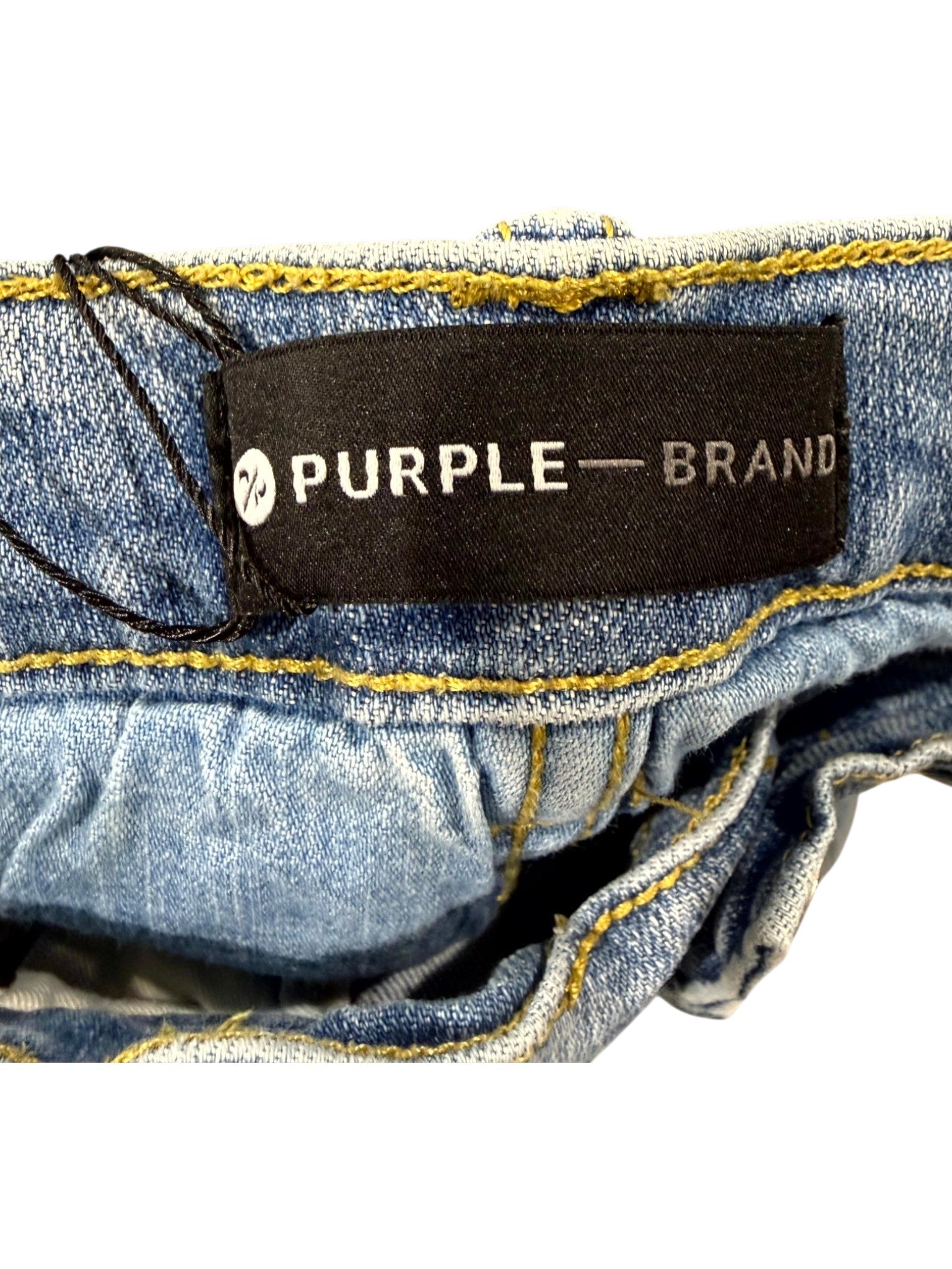 Purple Rip Light Wash Jeans
