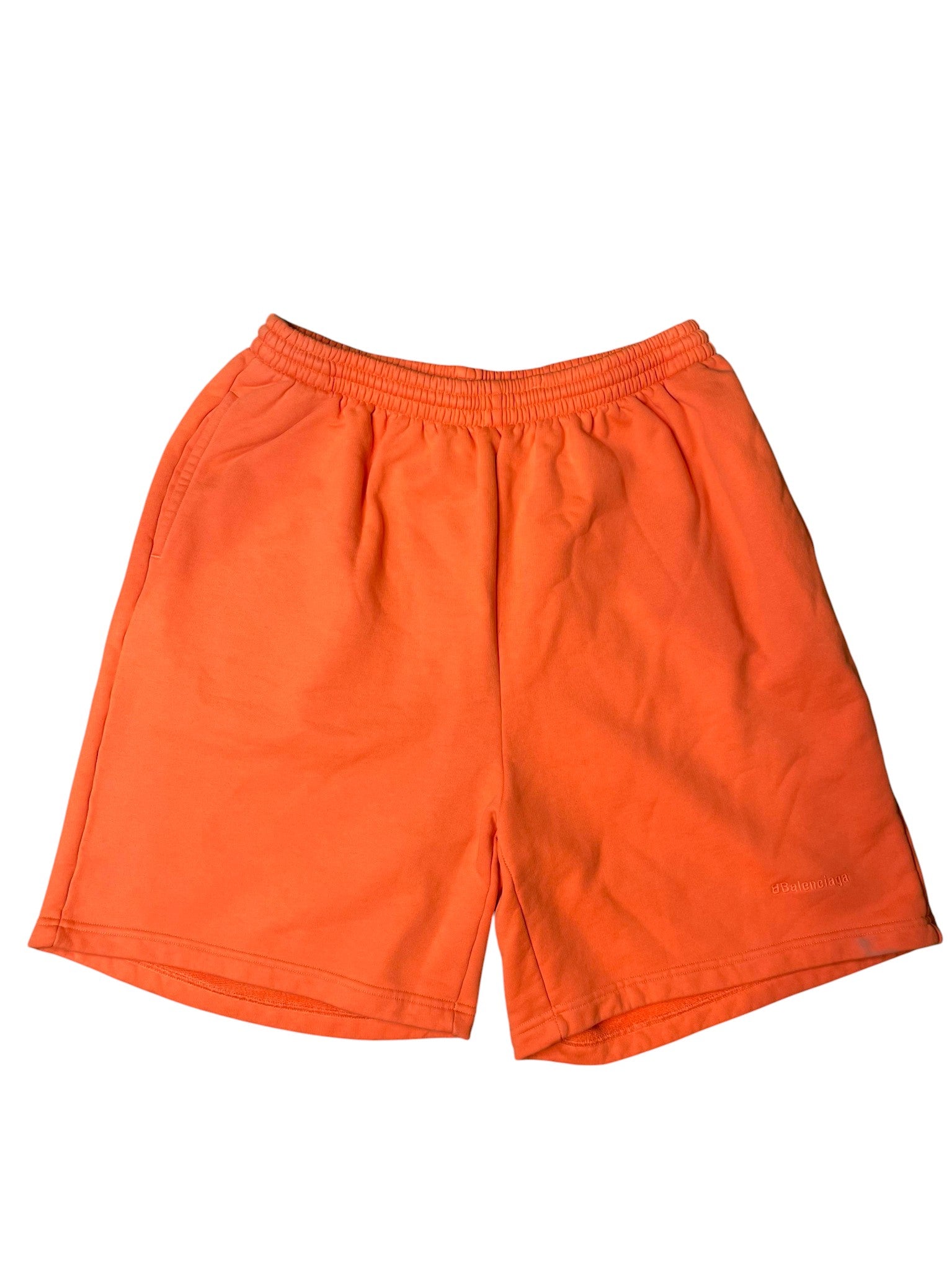Balenciaga Logo Orange Shorts