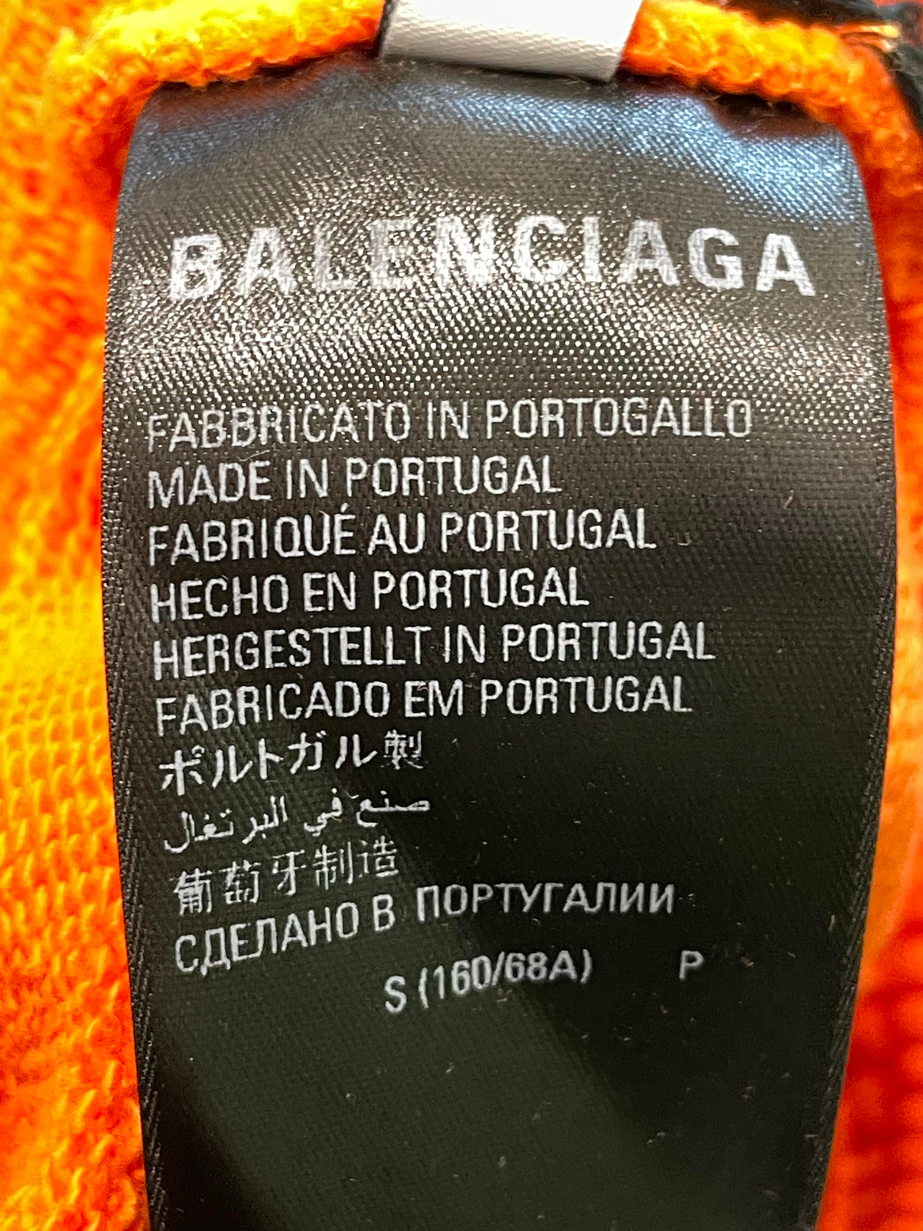 Balenciaga Logo Orange Shorts