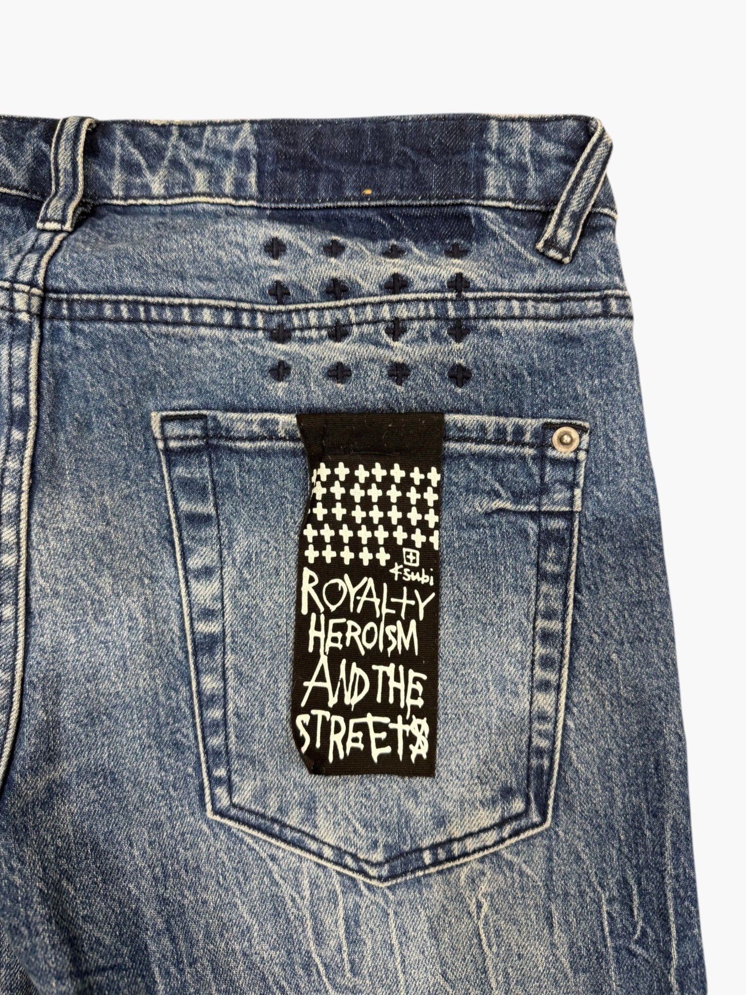 Ksubi Light Wash Knee Rip Jeans