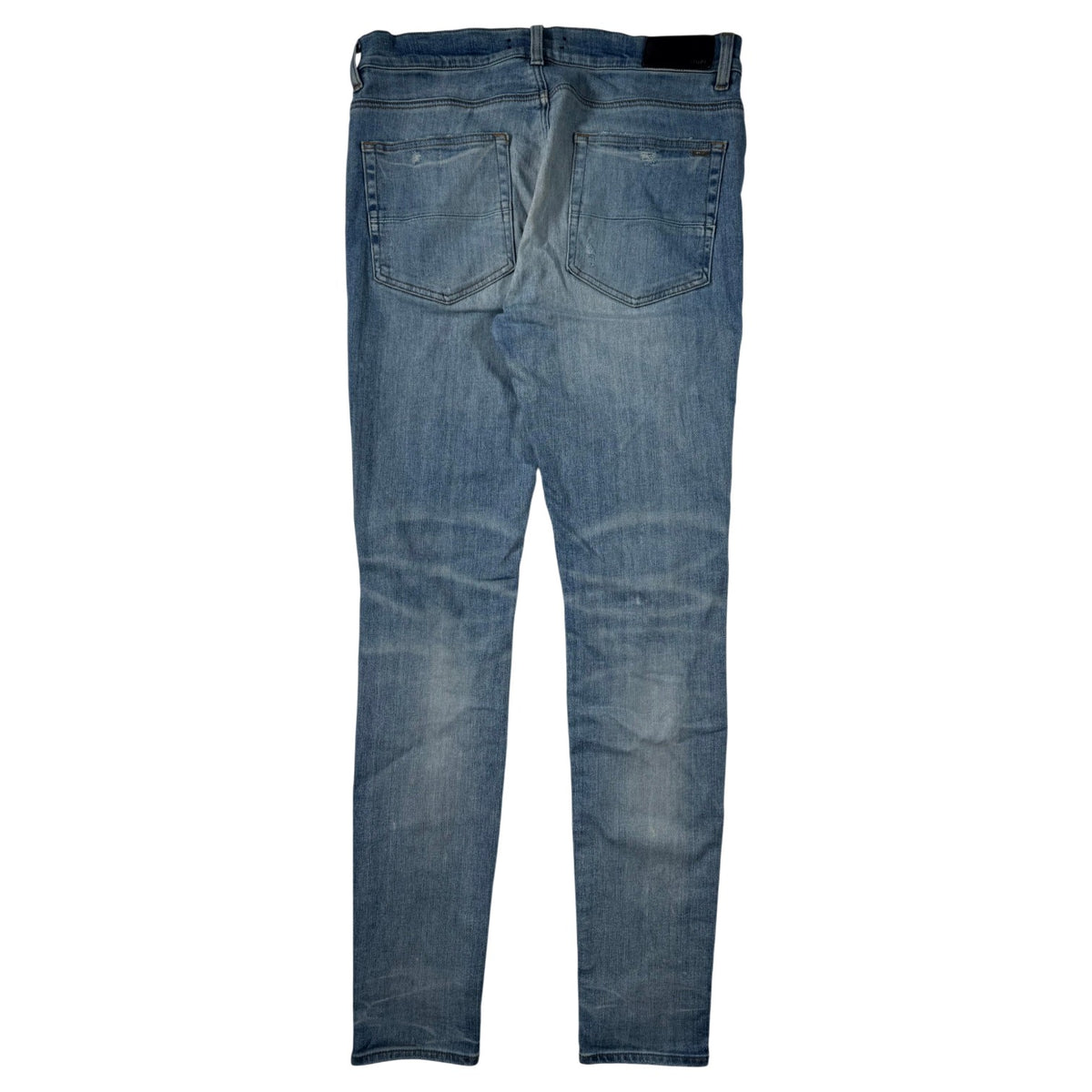 Amiri Tie Dye Thrasher Patch Light Wash & Blue Jeans