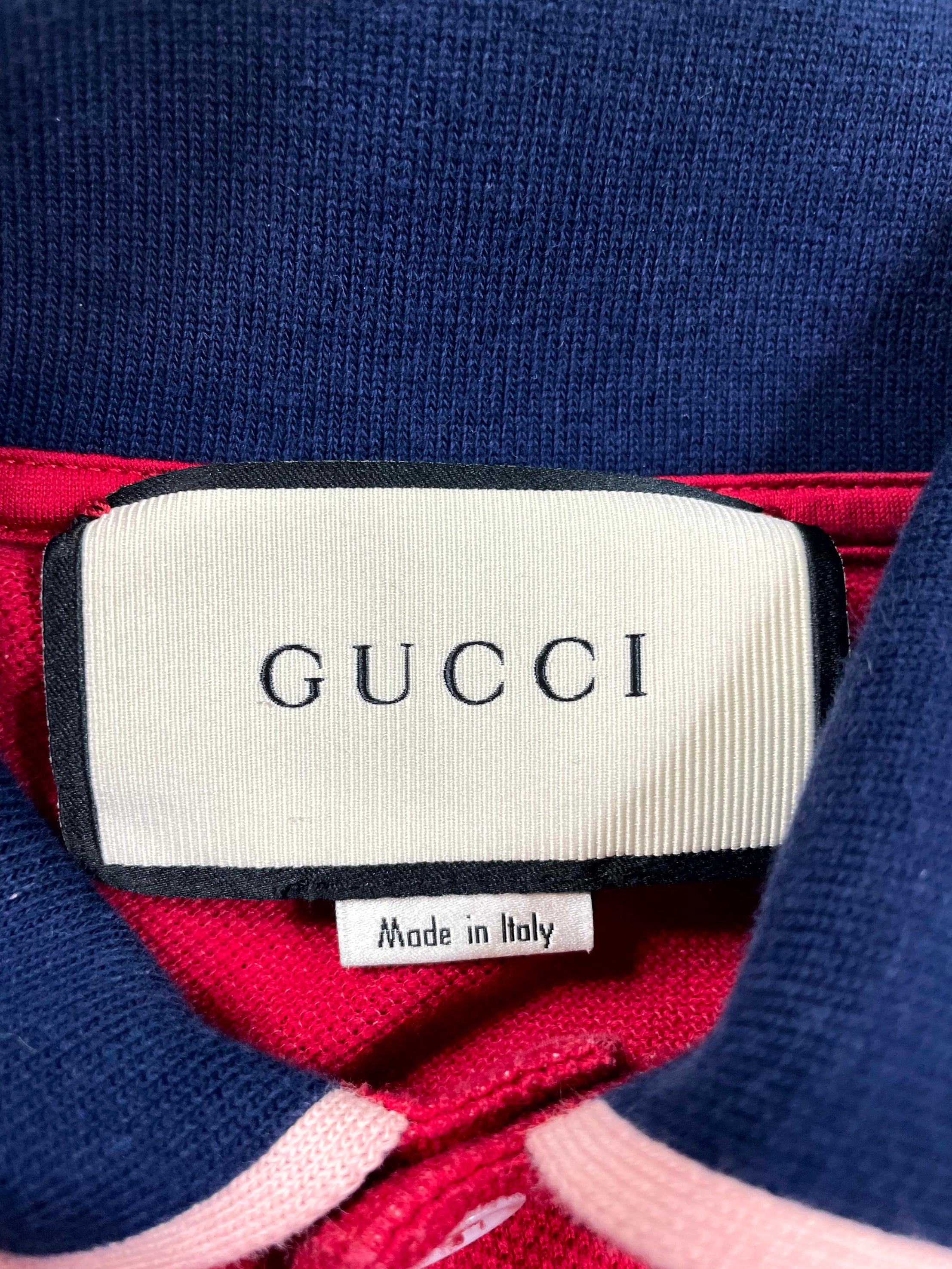Gucci Polo Red & Navy Shirt