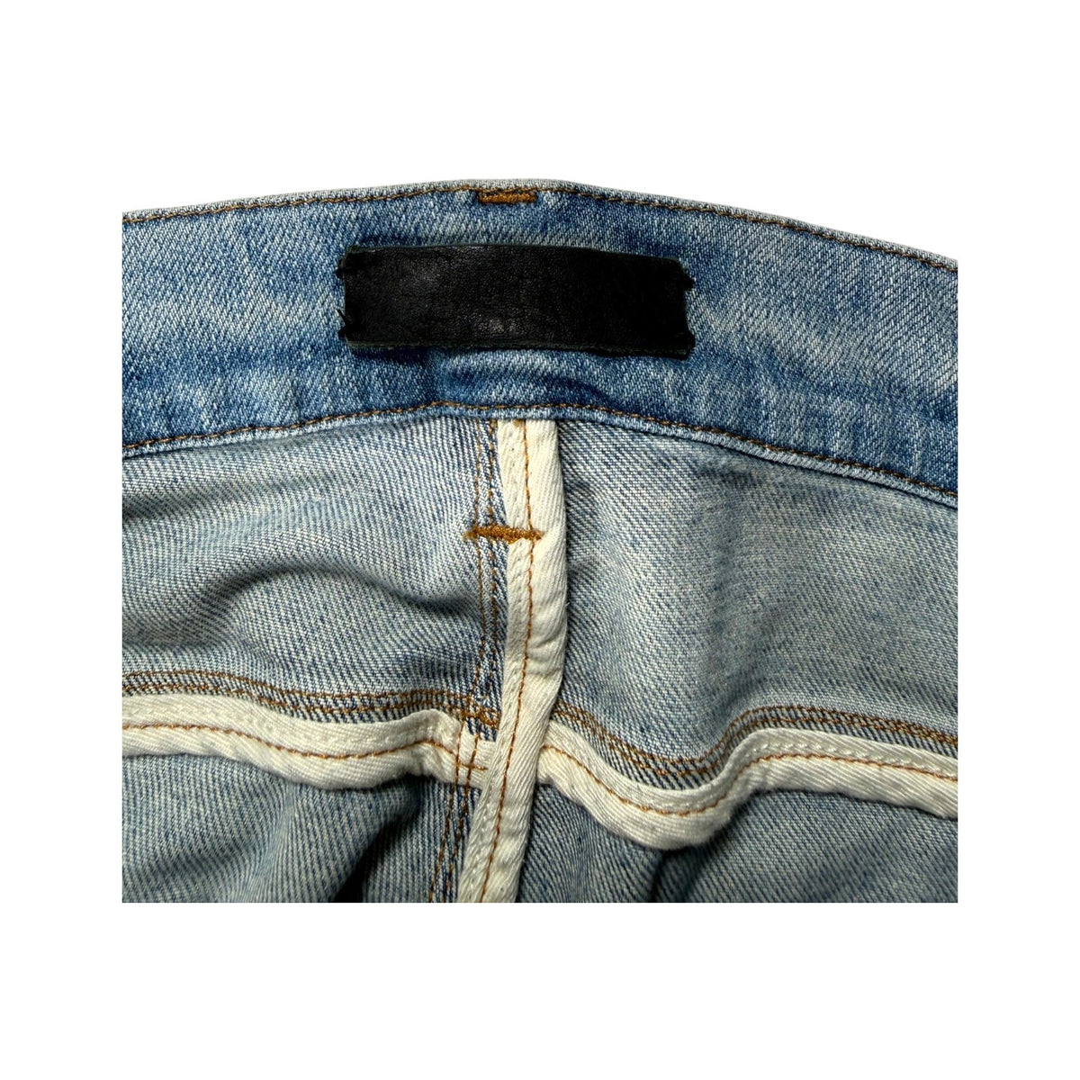 Amiri "MX1" Patch Light Wash & Black Jeans