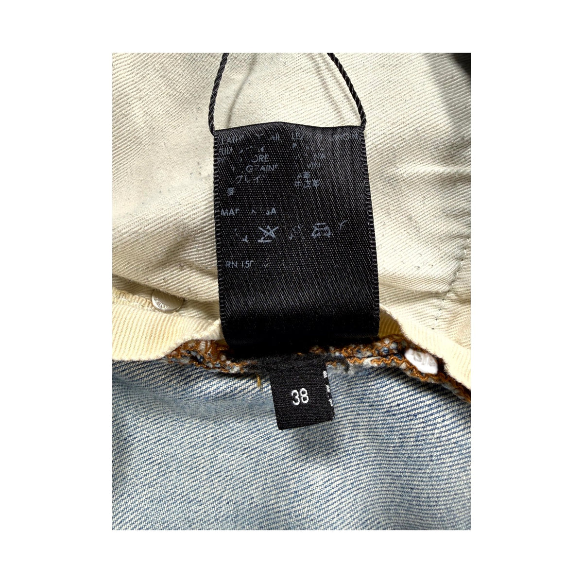 Amiri "MX1" Patch Light Wash & Black Jeans