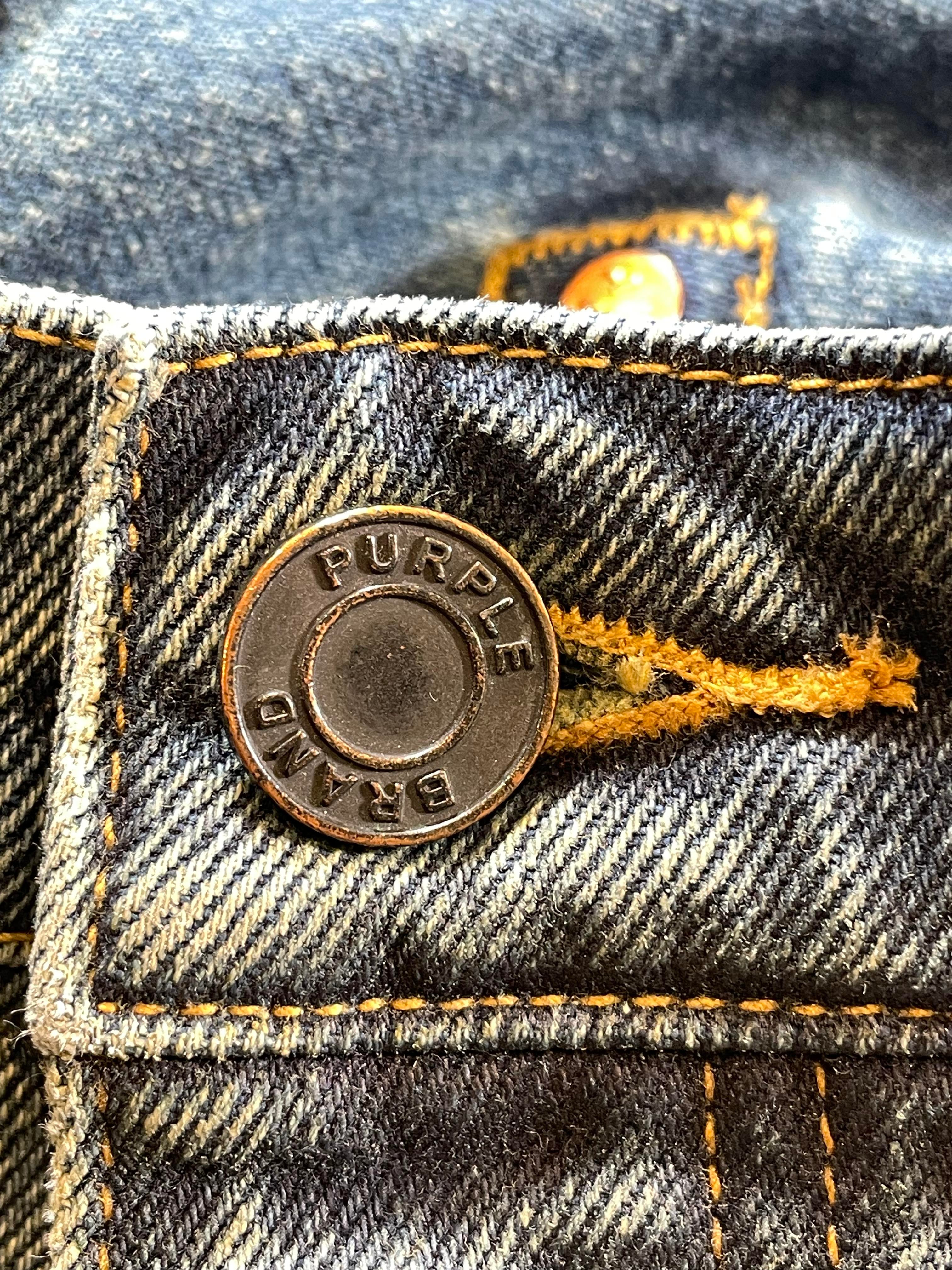 Purple Brand Dark Wash Plain Jeans