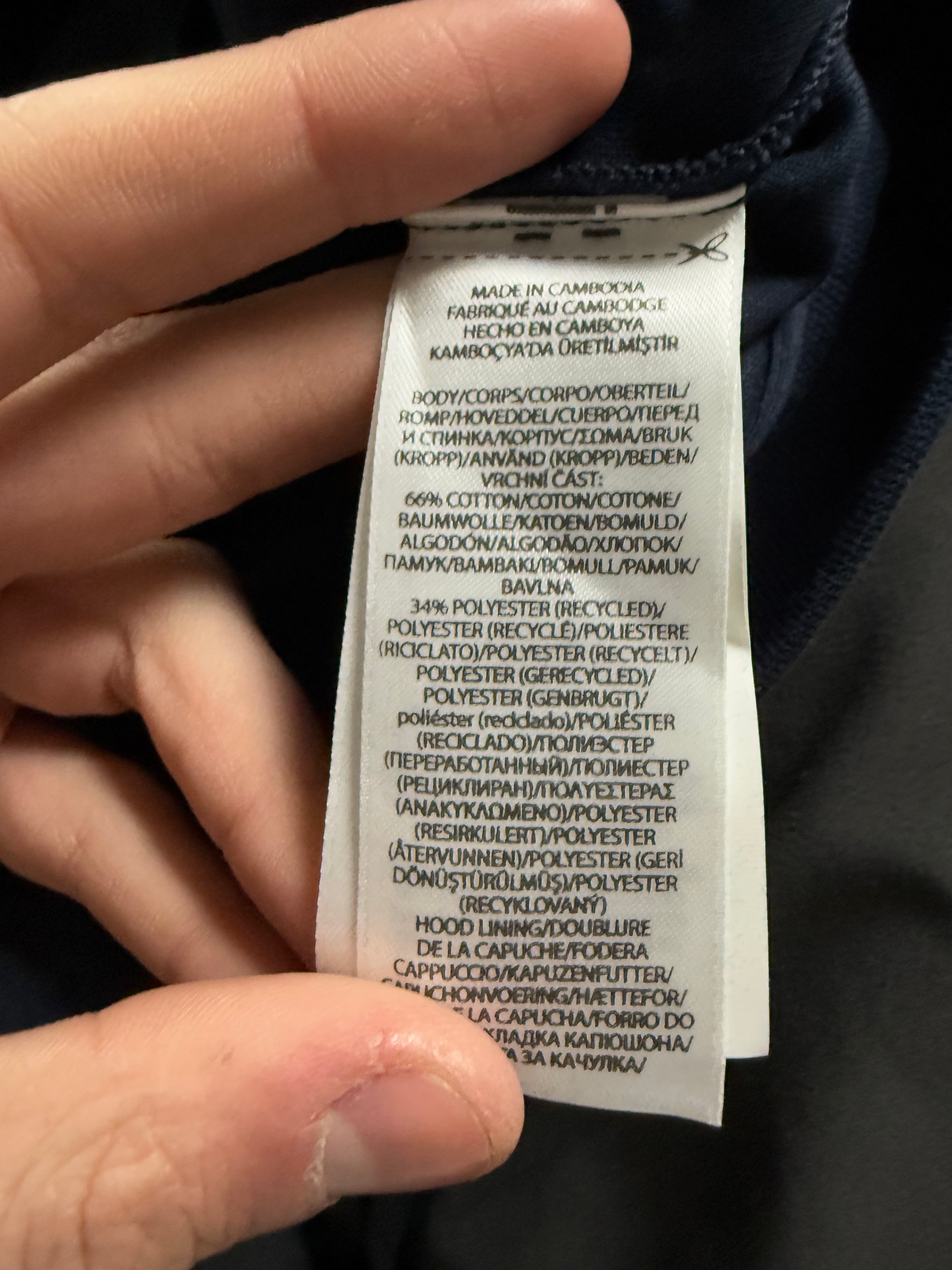 Polo Zip Up Navy White New With Tags XXL