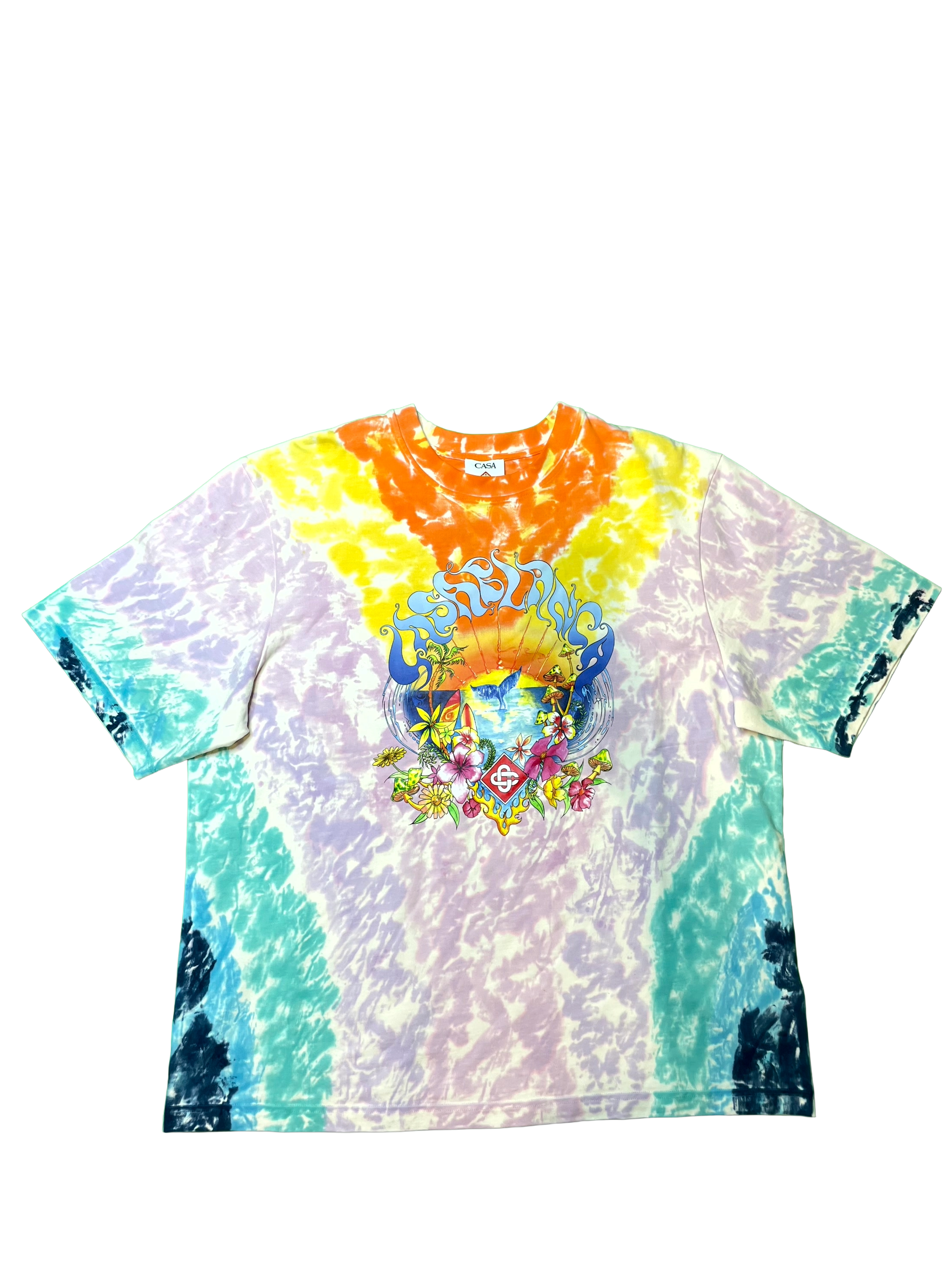 Casablanca Surf Trip Tie Dye Multicolor Tee
