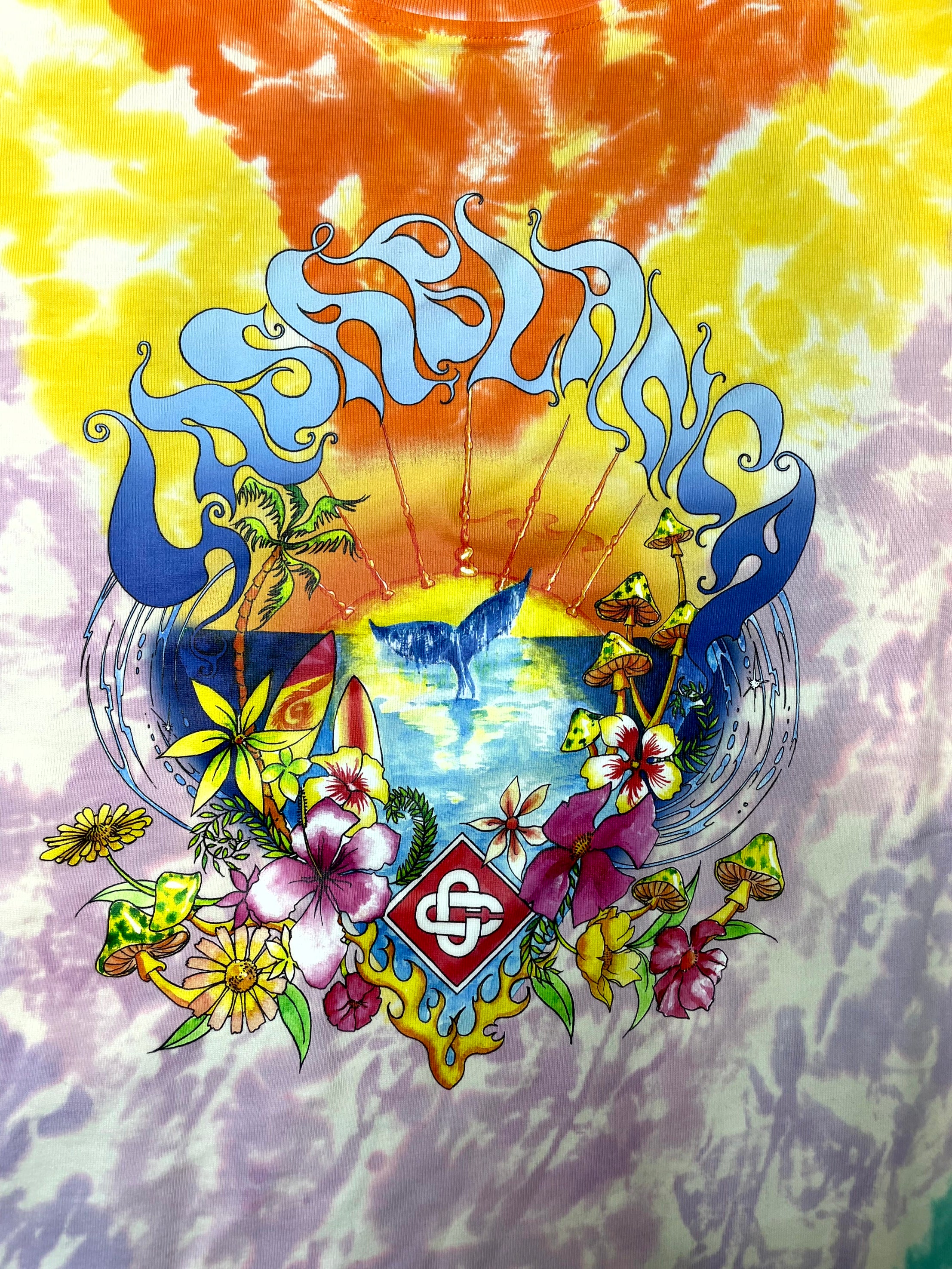 Casablanca Surf Trip Tie Dye Multicolor Tee