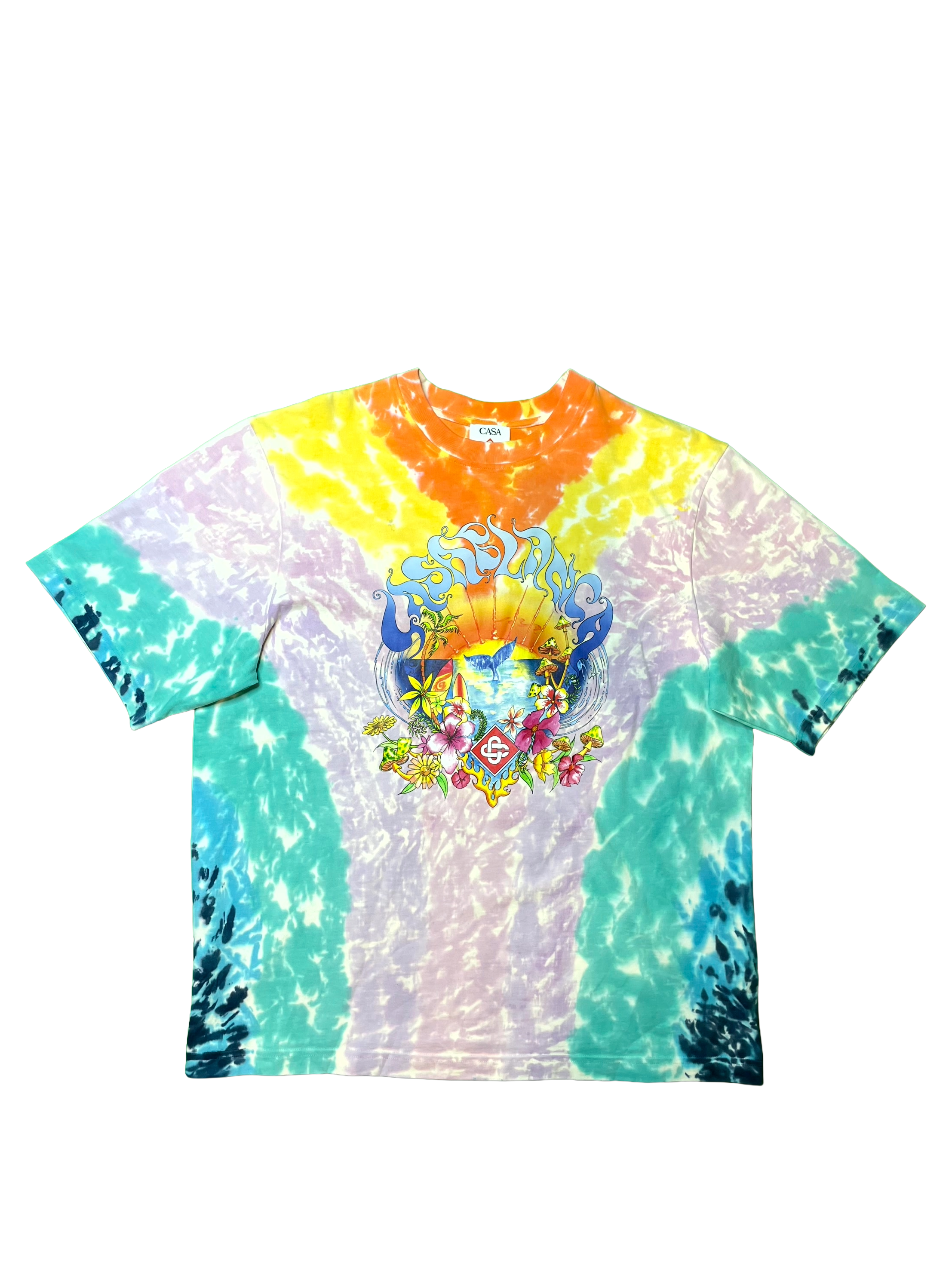 Casablanca Surf Trip Tie Dye Multicolor Tee