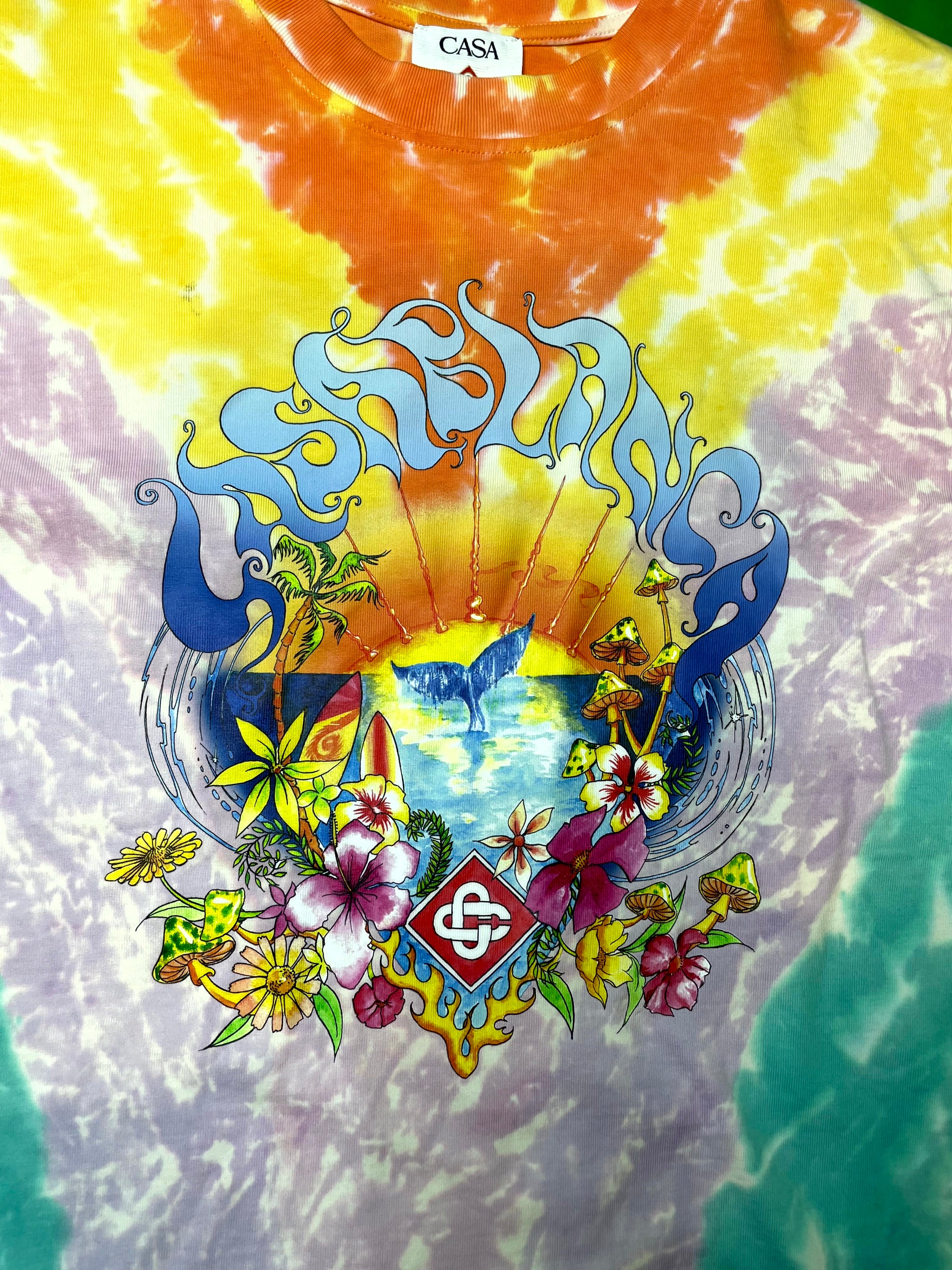 Casablanca Surf Trip Tie Dye Multicolor Tee