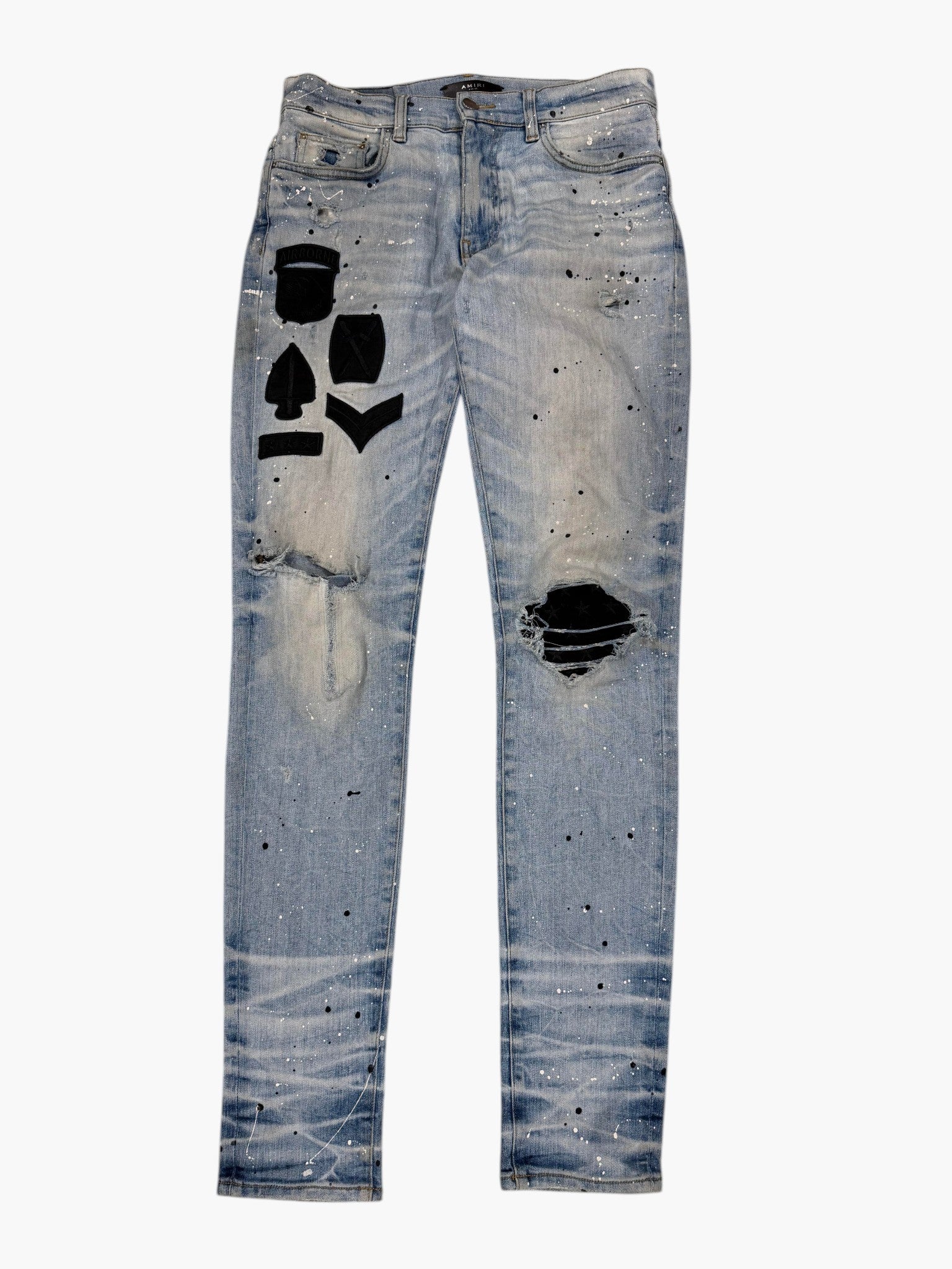 Purple Brand Knee Rip Black Jeans
