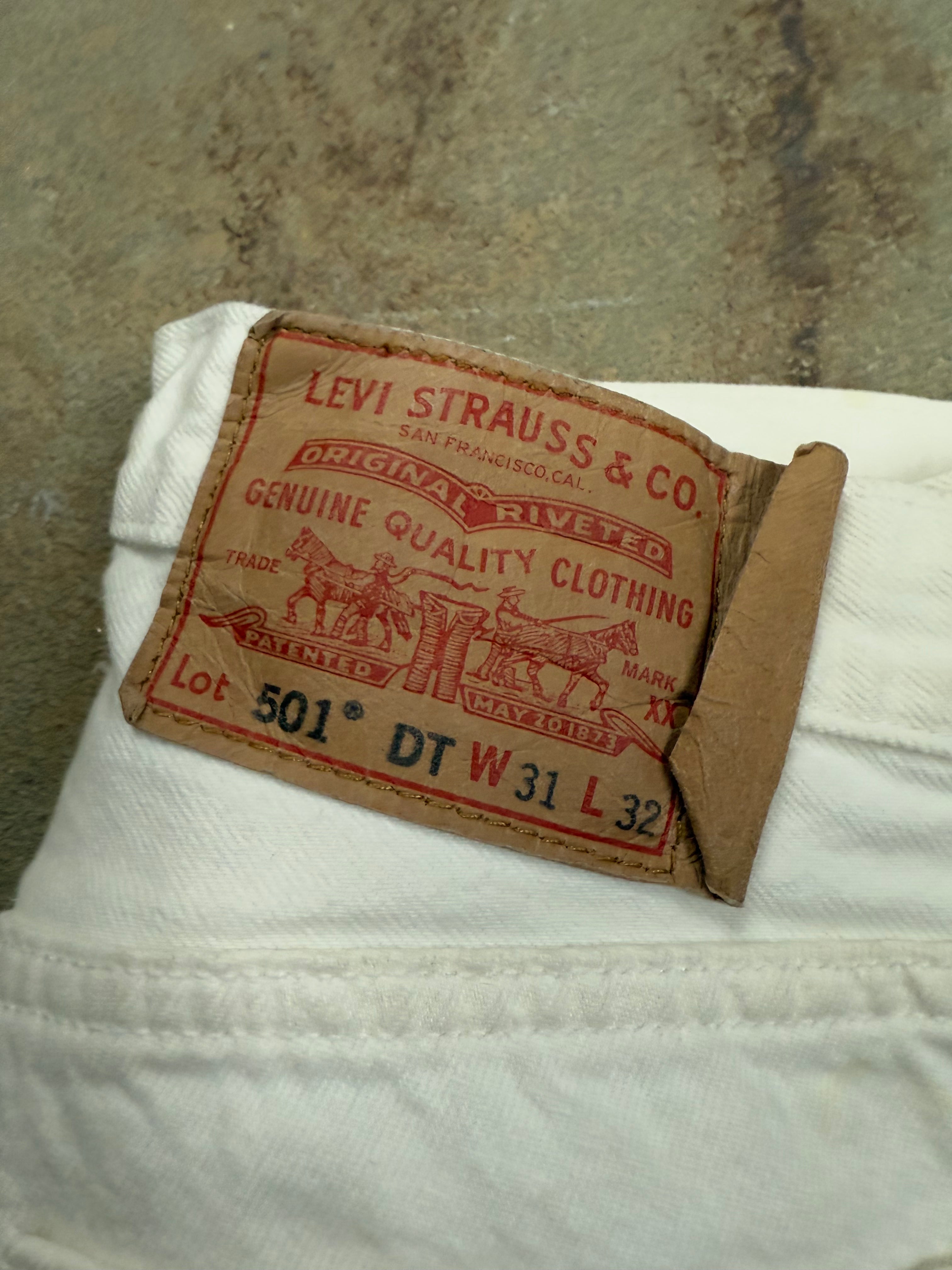 Denim Tears Stussy Jeans White Used 31