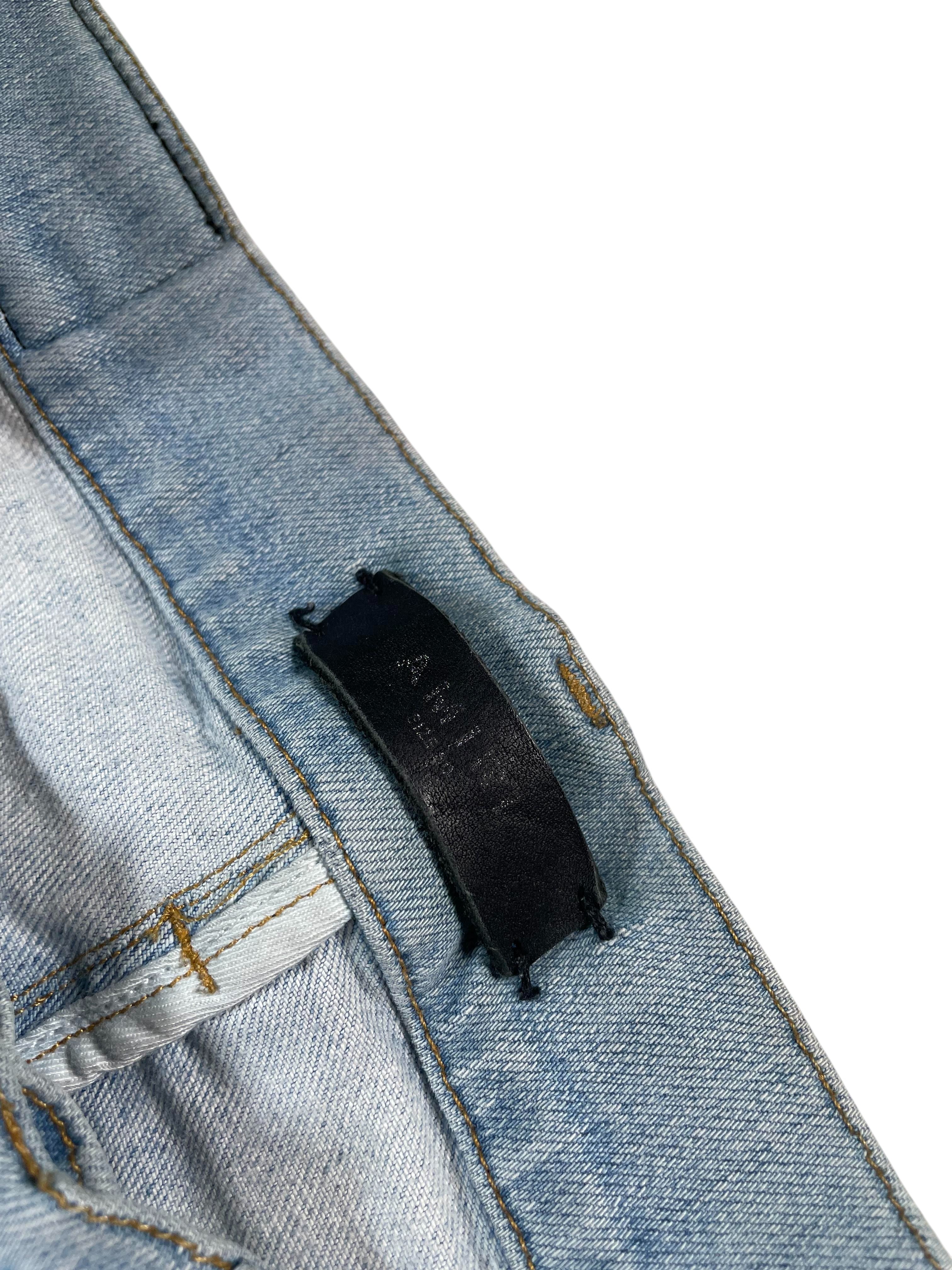 Amiri  Wes Lang Zig Zag  Light Wash Jeans