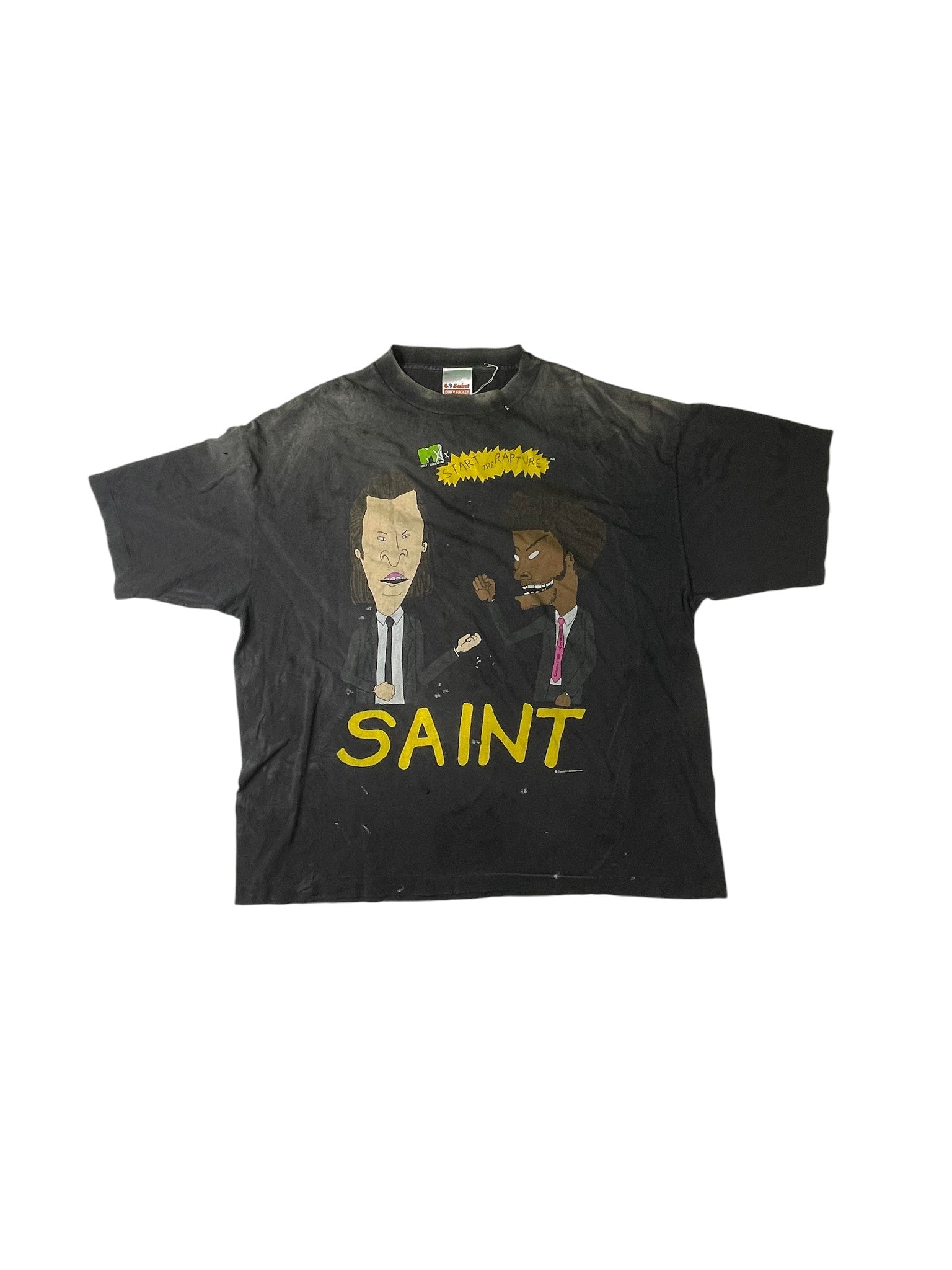 Saint Michael Rapture Black Tee