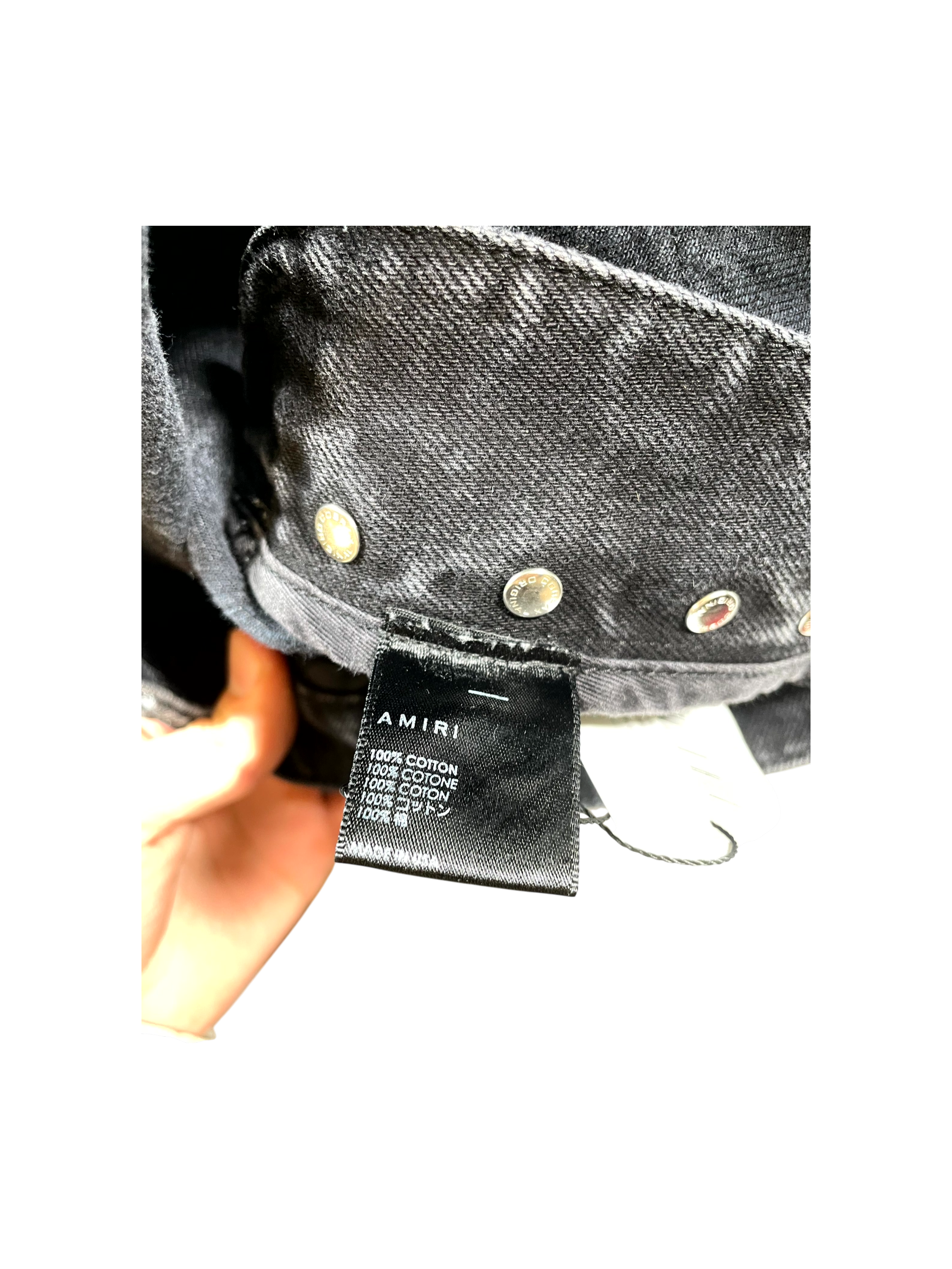 Amiri Cargo Chemist Stars Black Jeans