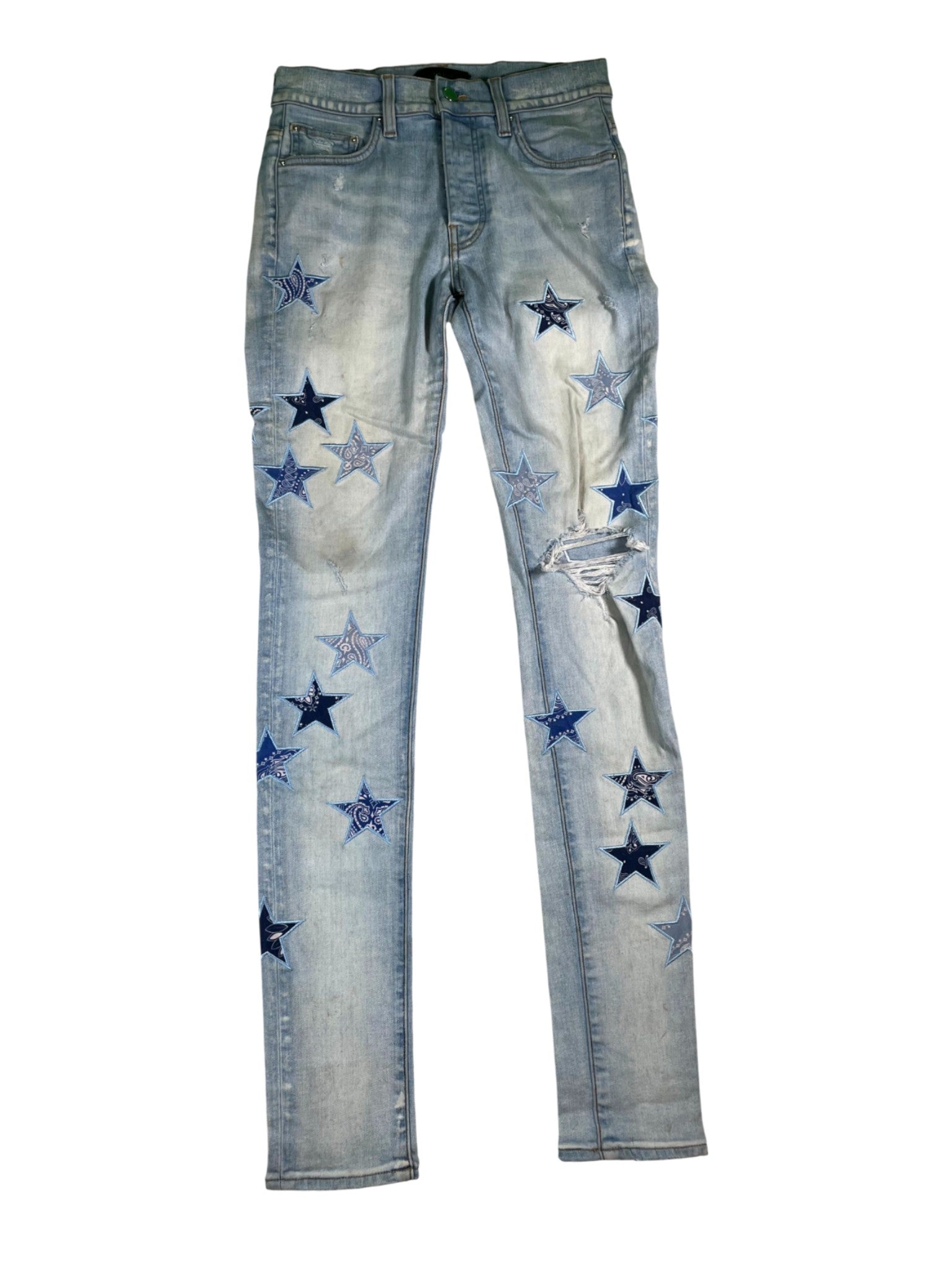 Amiri Stars Light Wash & Blue Jeans