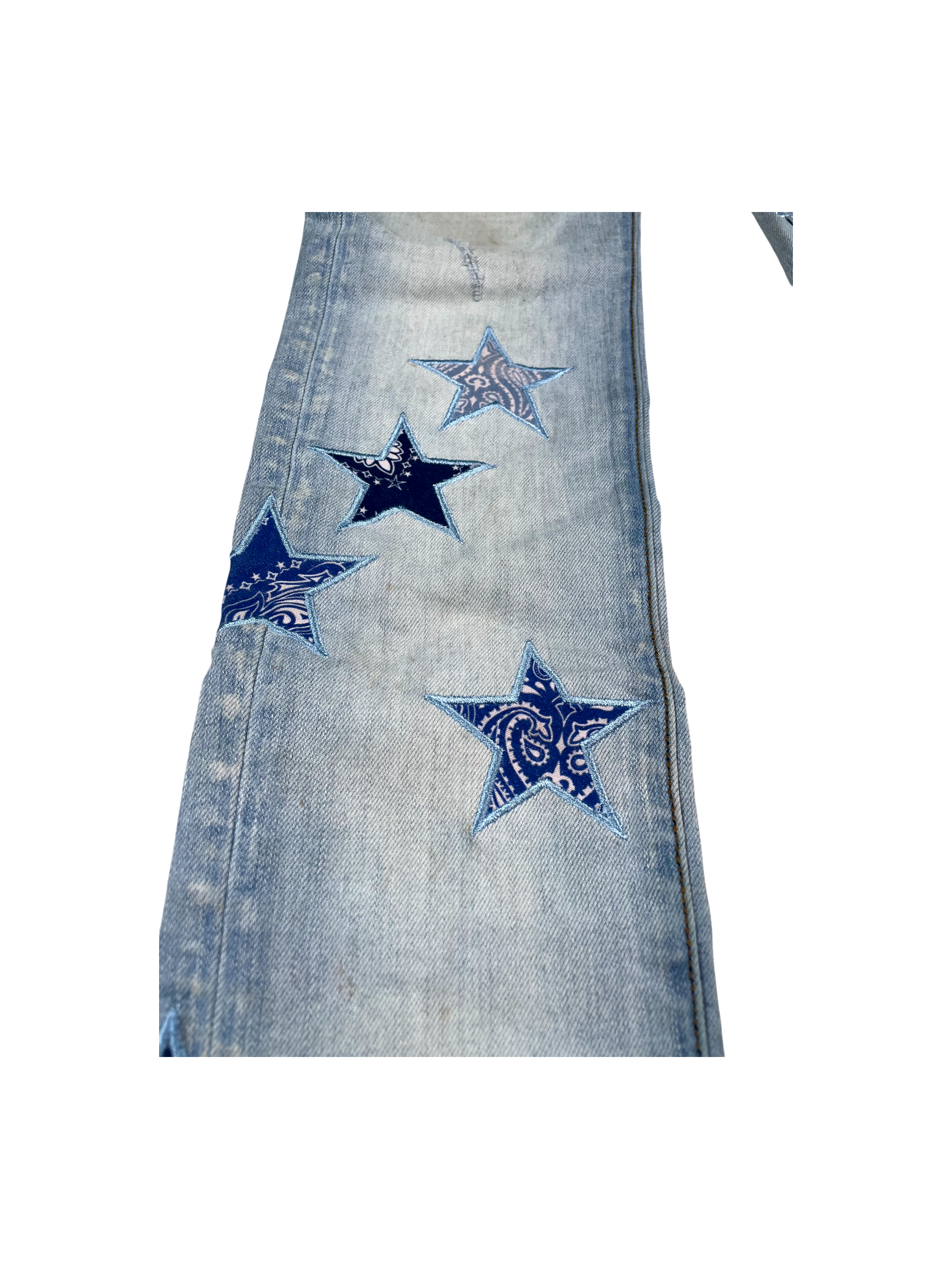 Amiri Stars Light Wash & Blue Jeans