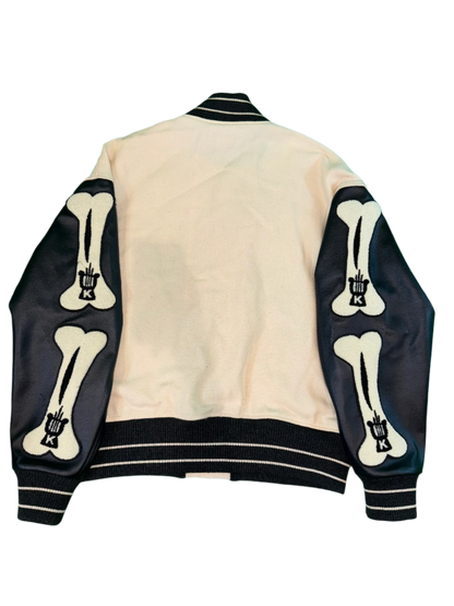 Kapital I-Five Bone & Black Varsity Jacket