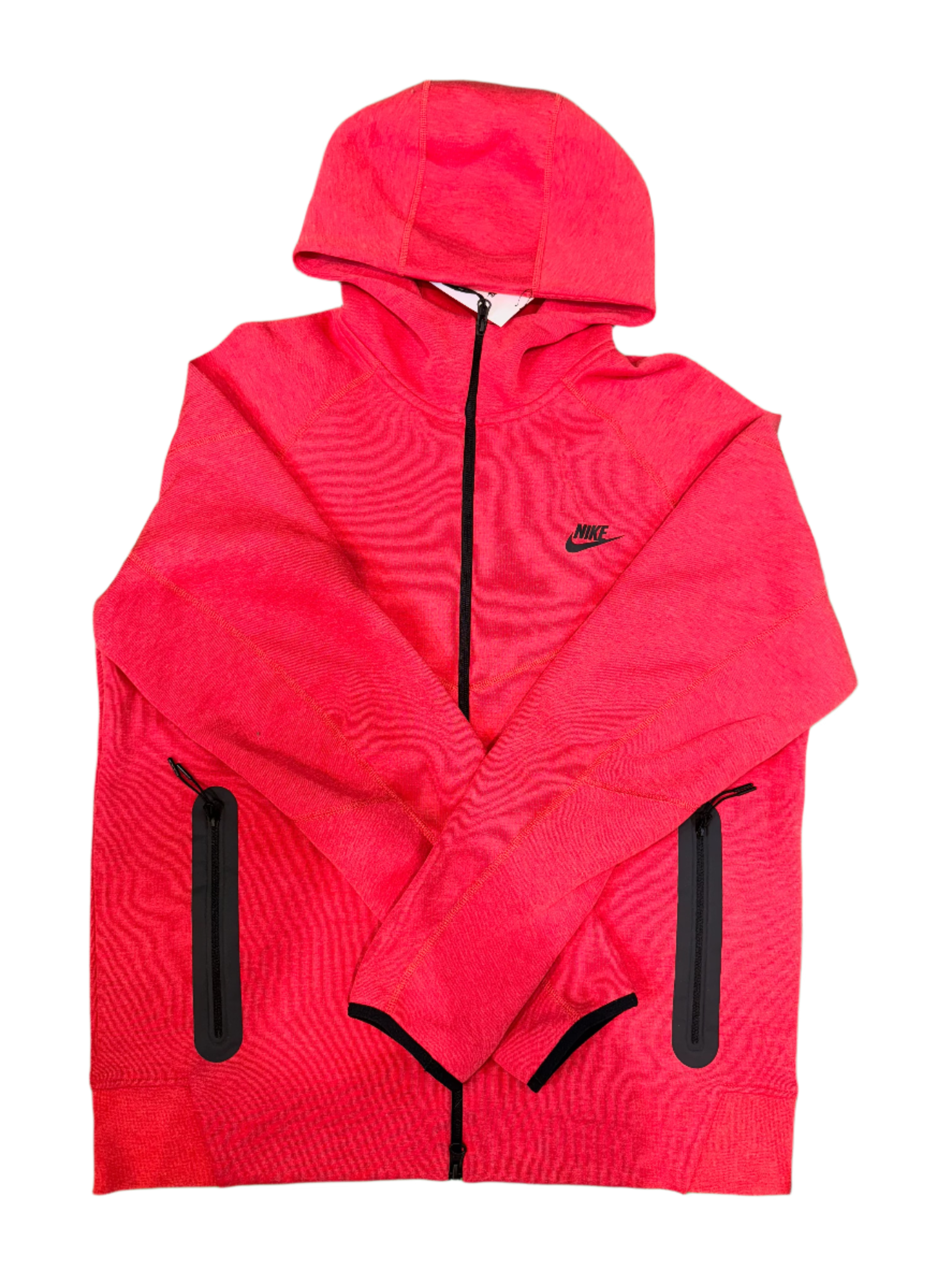 Nike Tech Zip Up Red Hoodie