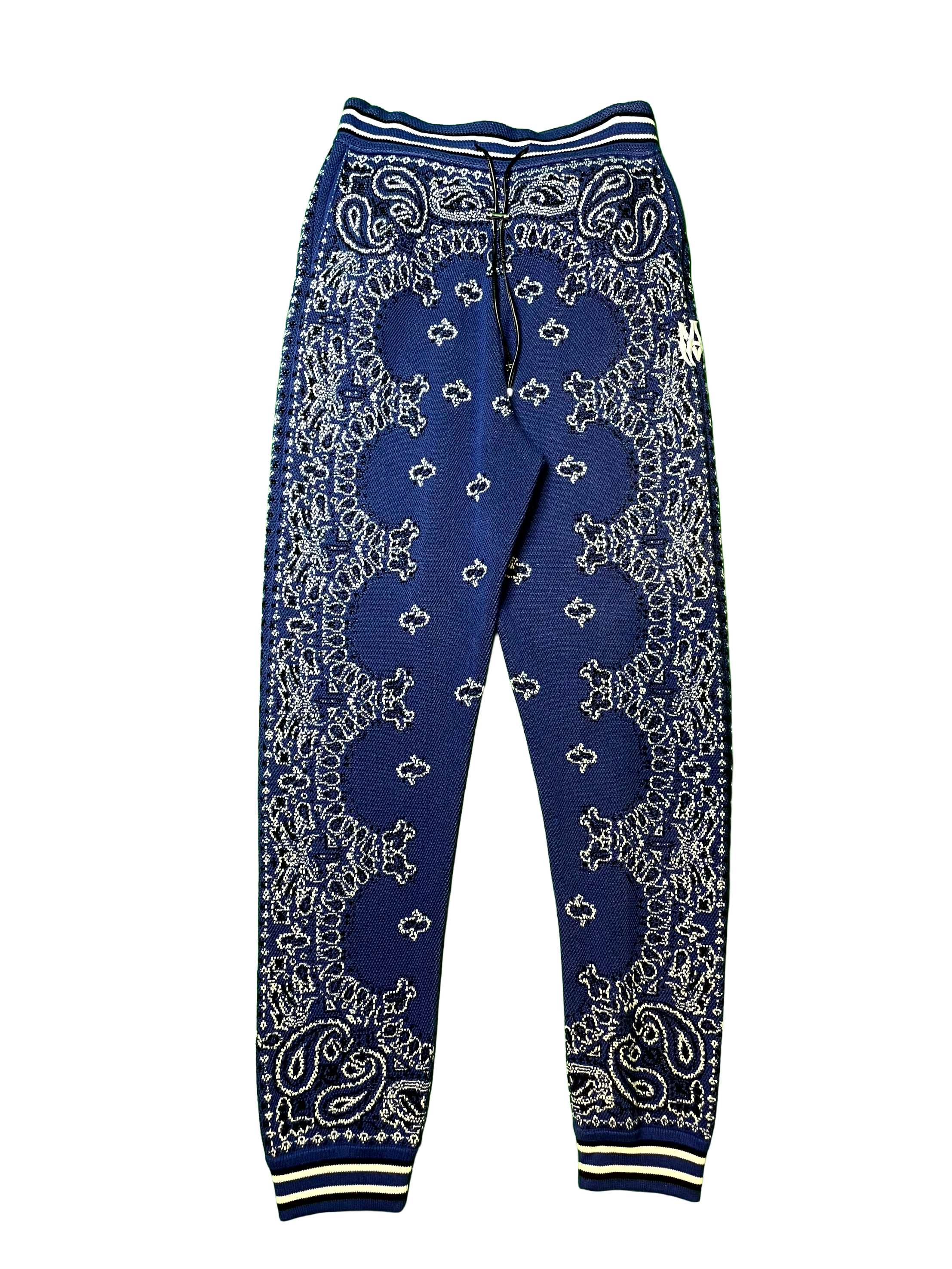 Amiri Knit Paisley Blue Sweats