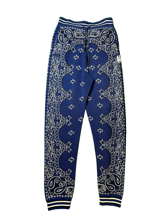 Amiri Knit Paisley Blue Sweats