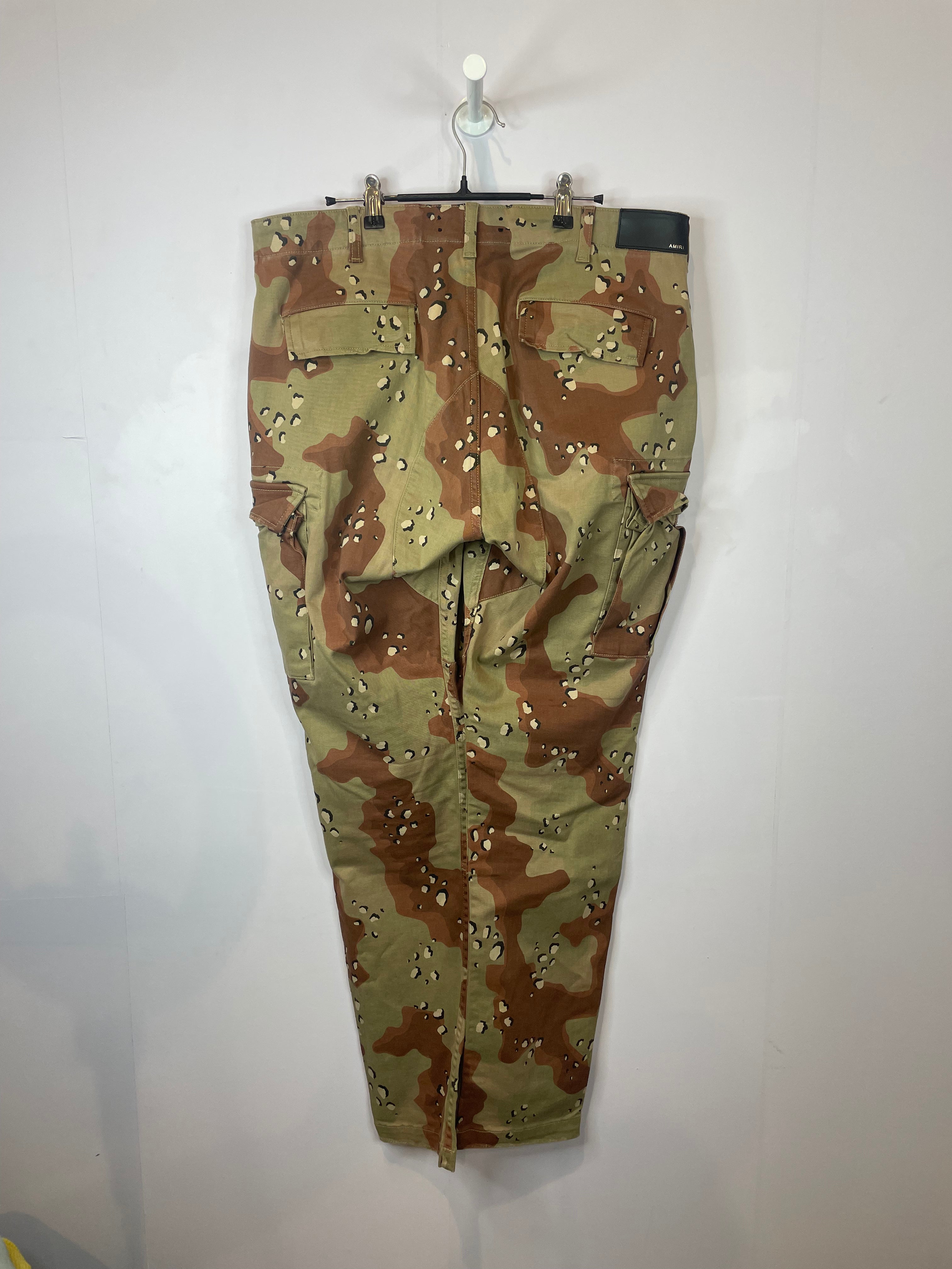 Amiri MX1 Desert Camo Black Patch Cargo Pants