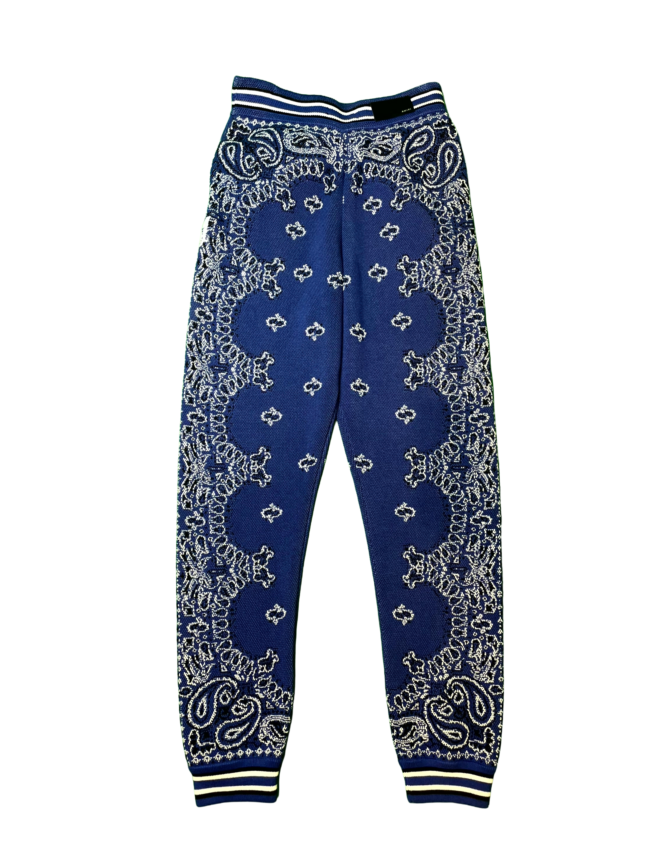 Amiri Knit Paisley Blue Sweats