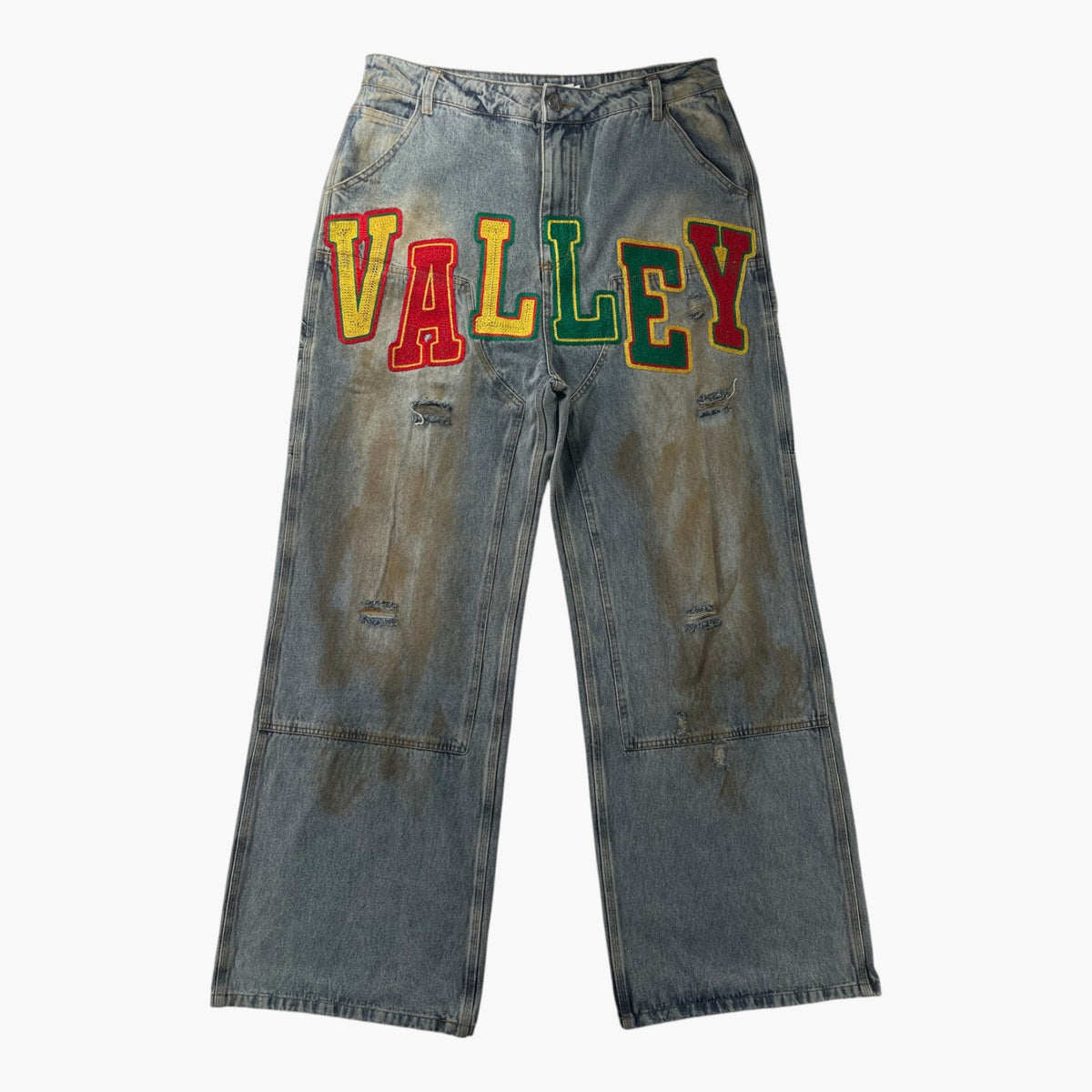 Vale Patchwork Dirty Wash Jeans