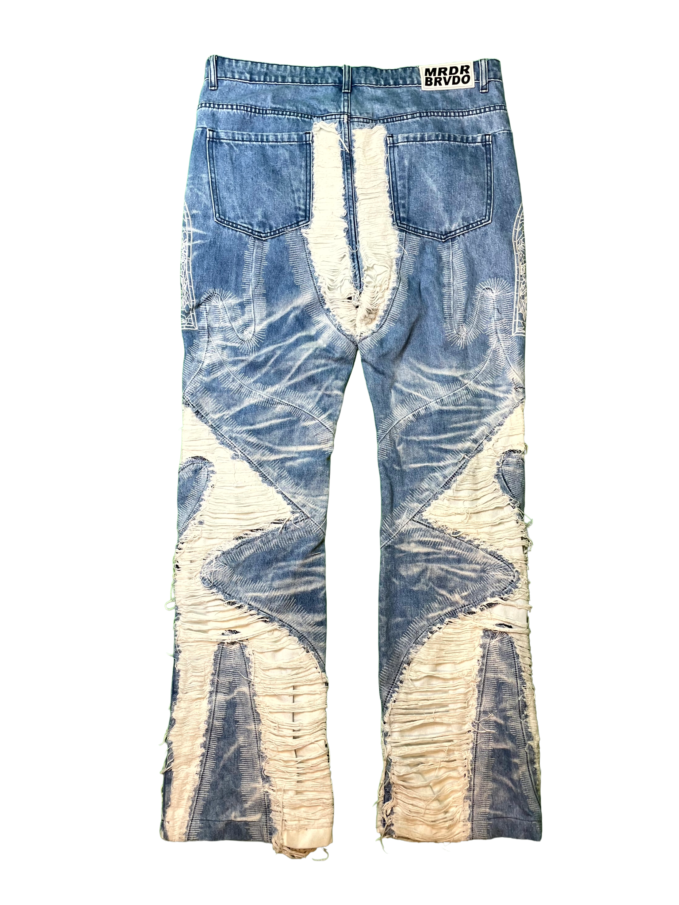 WDW Embroidered Denim Light Wash Jeans