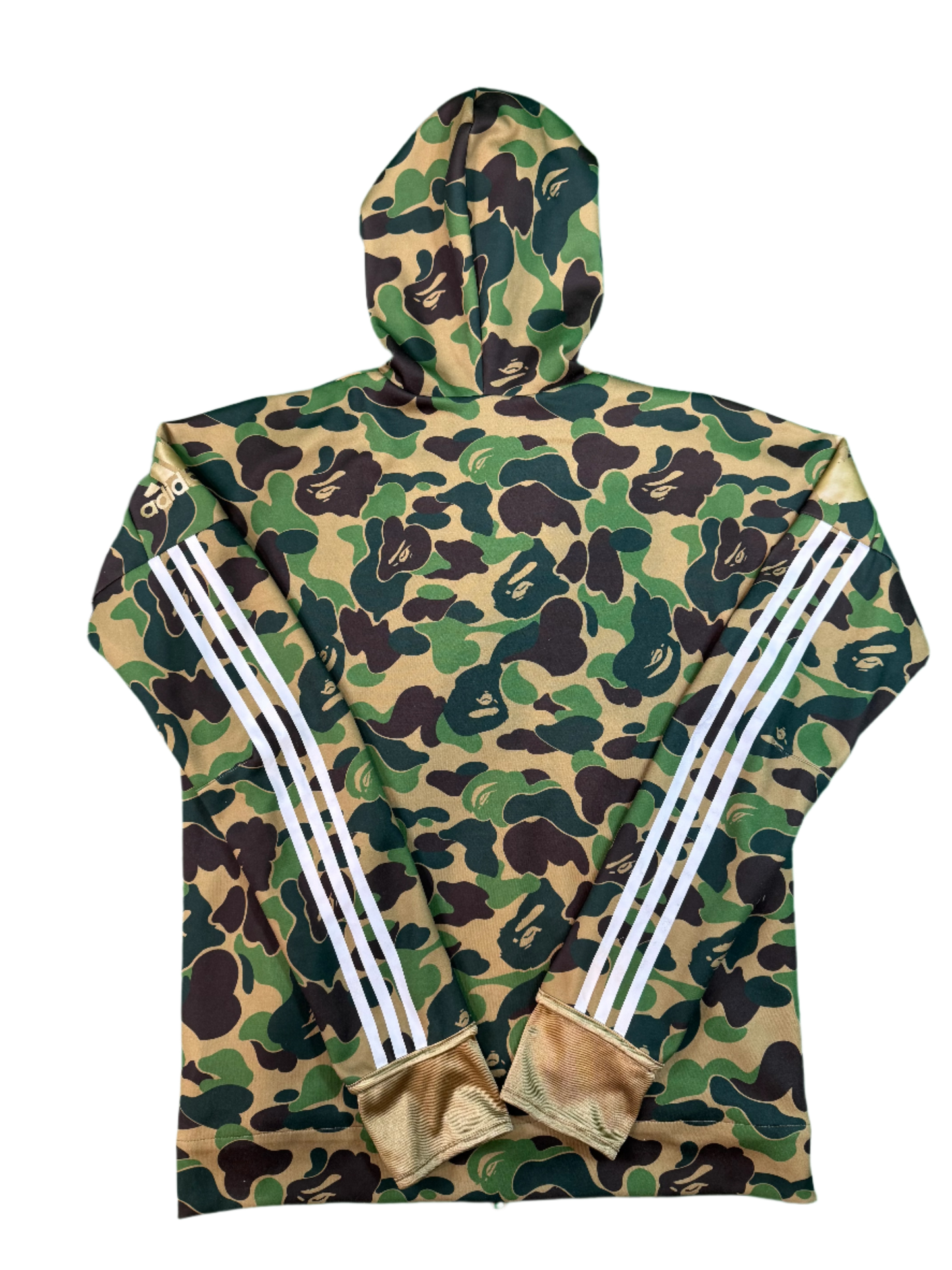 Bape x Adidas Zip Up Green Camo Hoodie