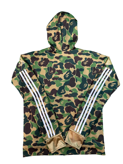 Bape x Adidas Zip Up Green Camo Hoodie