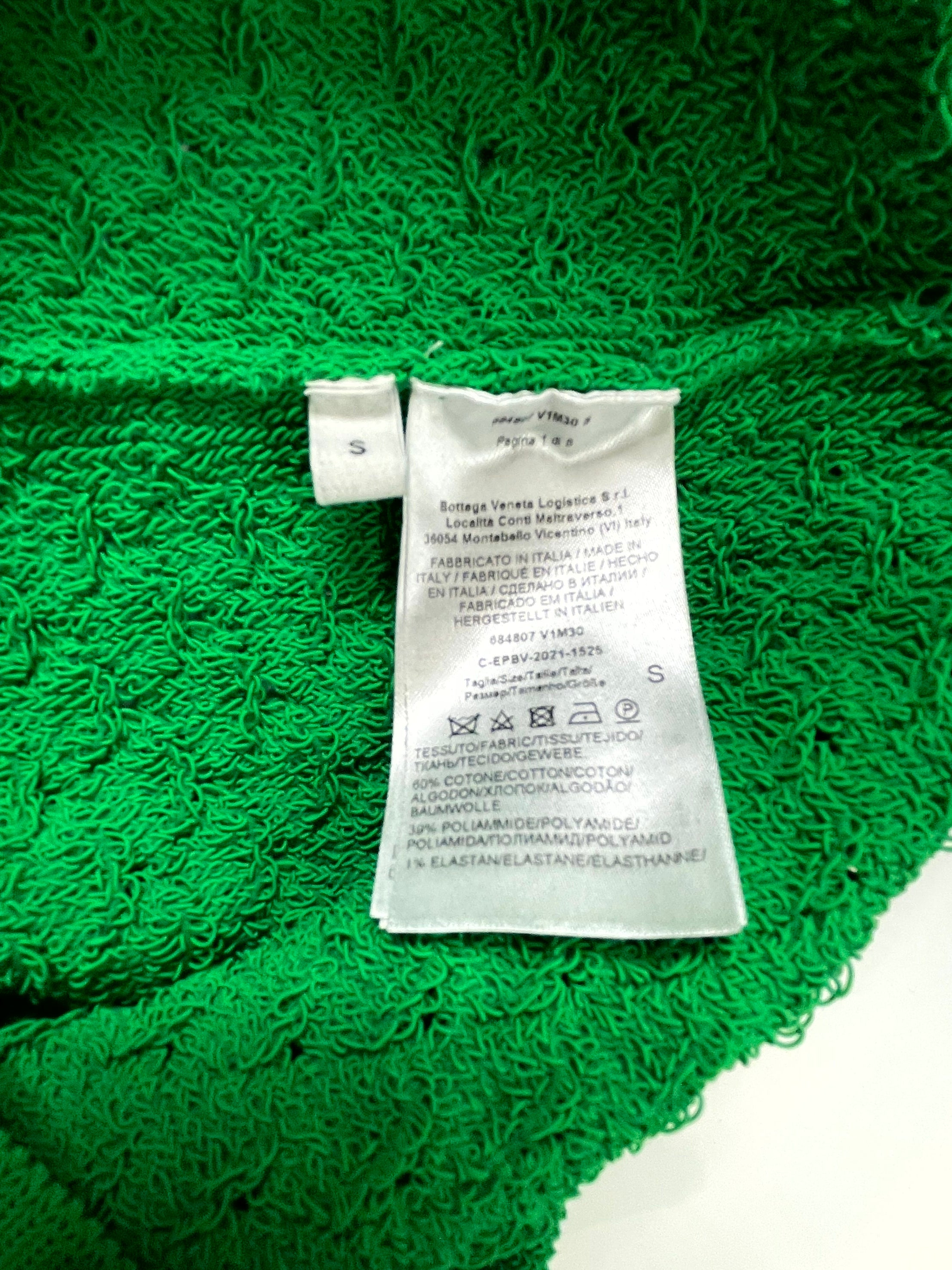 Bottega Veneta Crochet Green Shirt