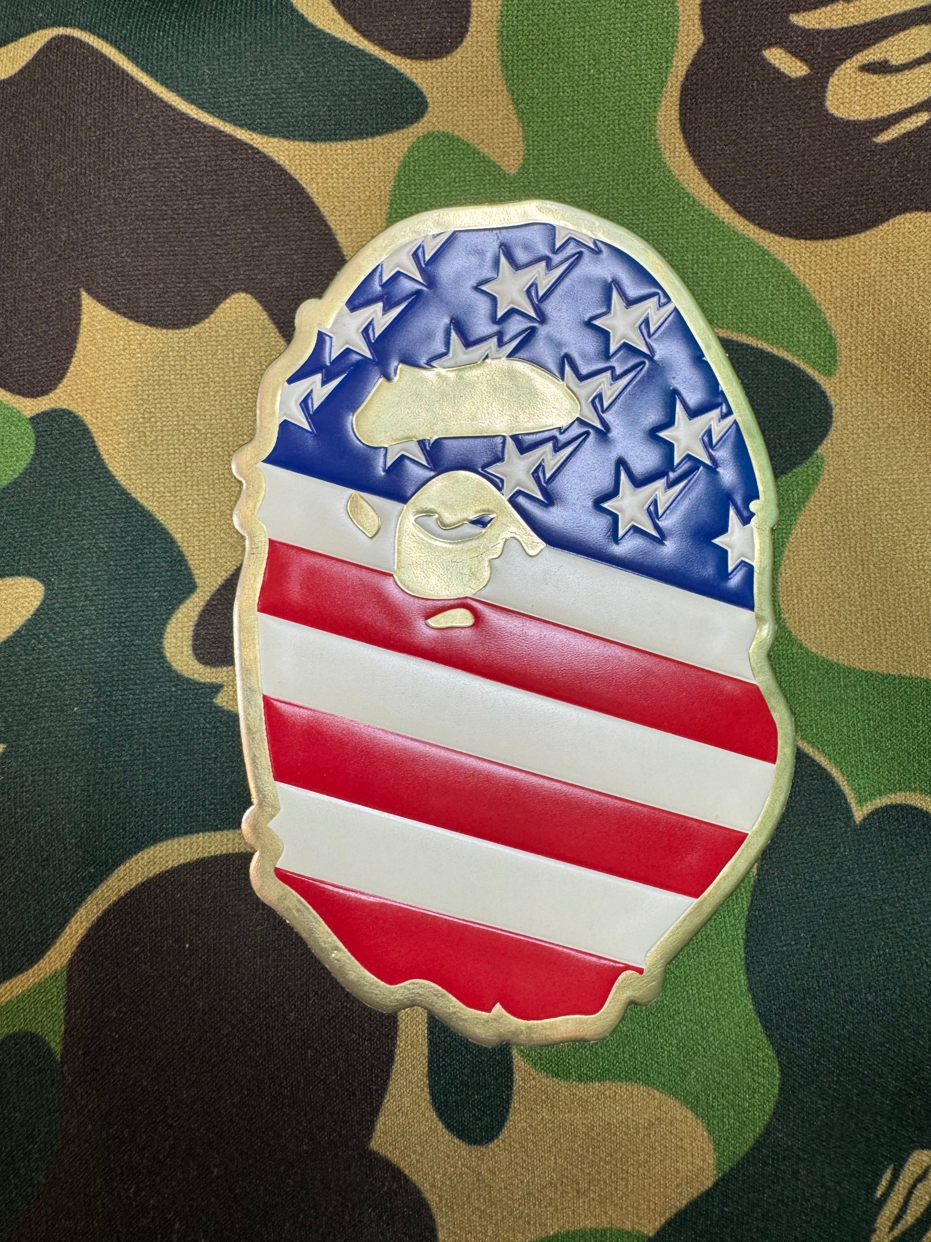 Bape x Adidas Zip Up Green Camo Hoodie