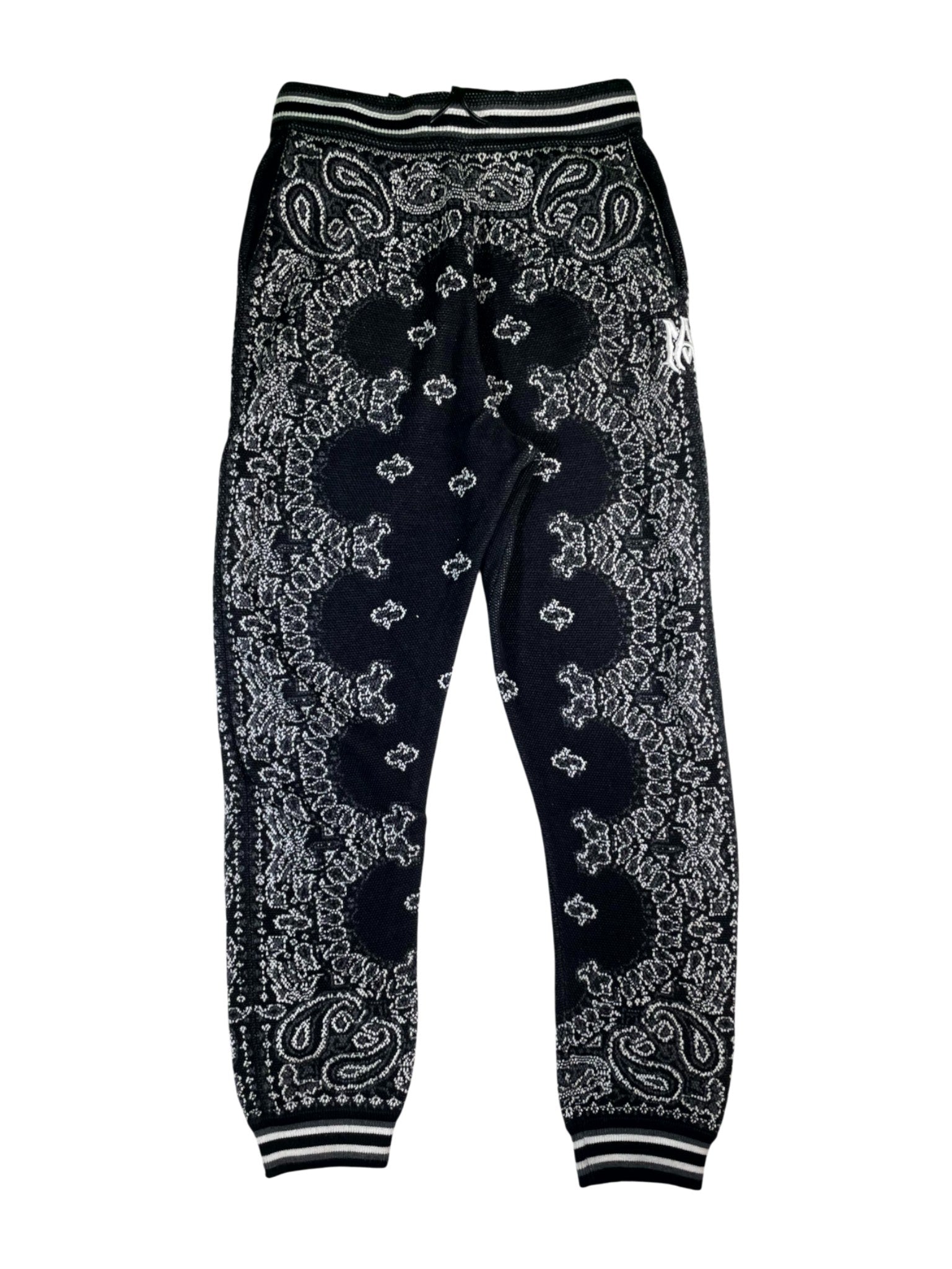 Amiri "MA Logo" Paisley Black Sweats