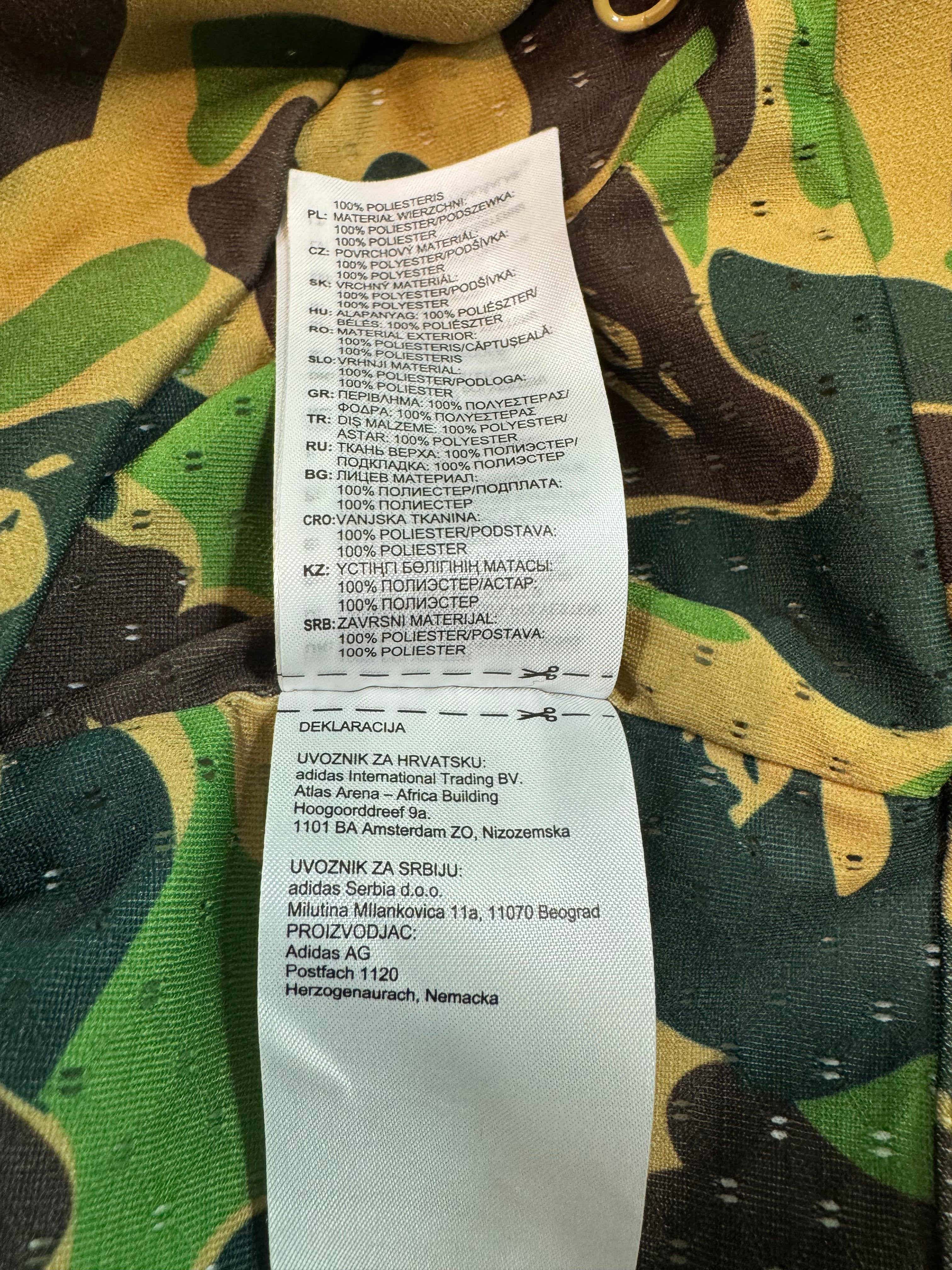 Bape x Adidas Zip Up Green Camo Hoodie