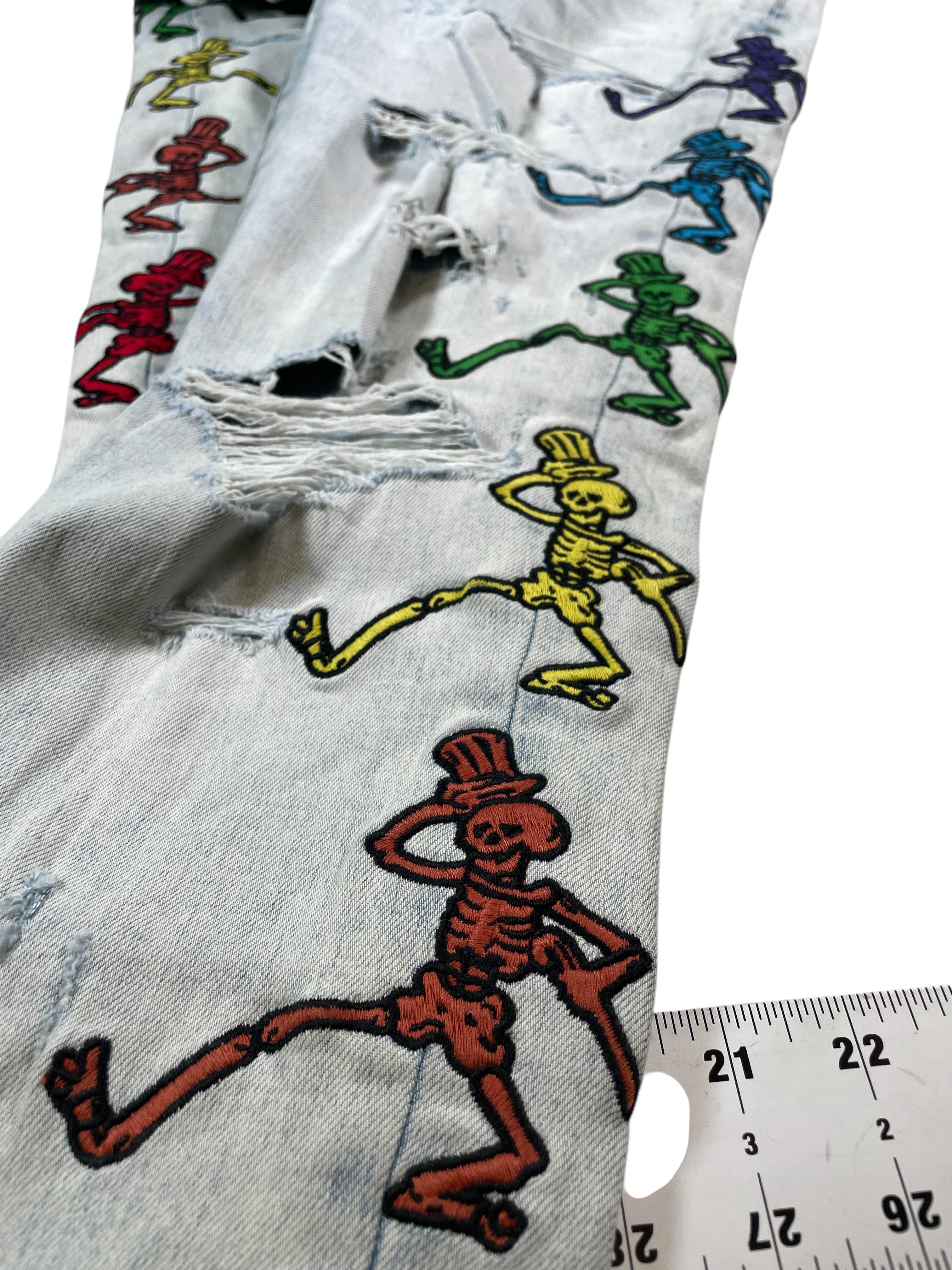 Amiri Grateful Dead Light Wash Jeans